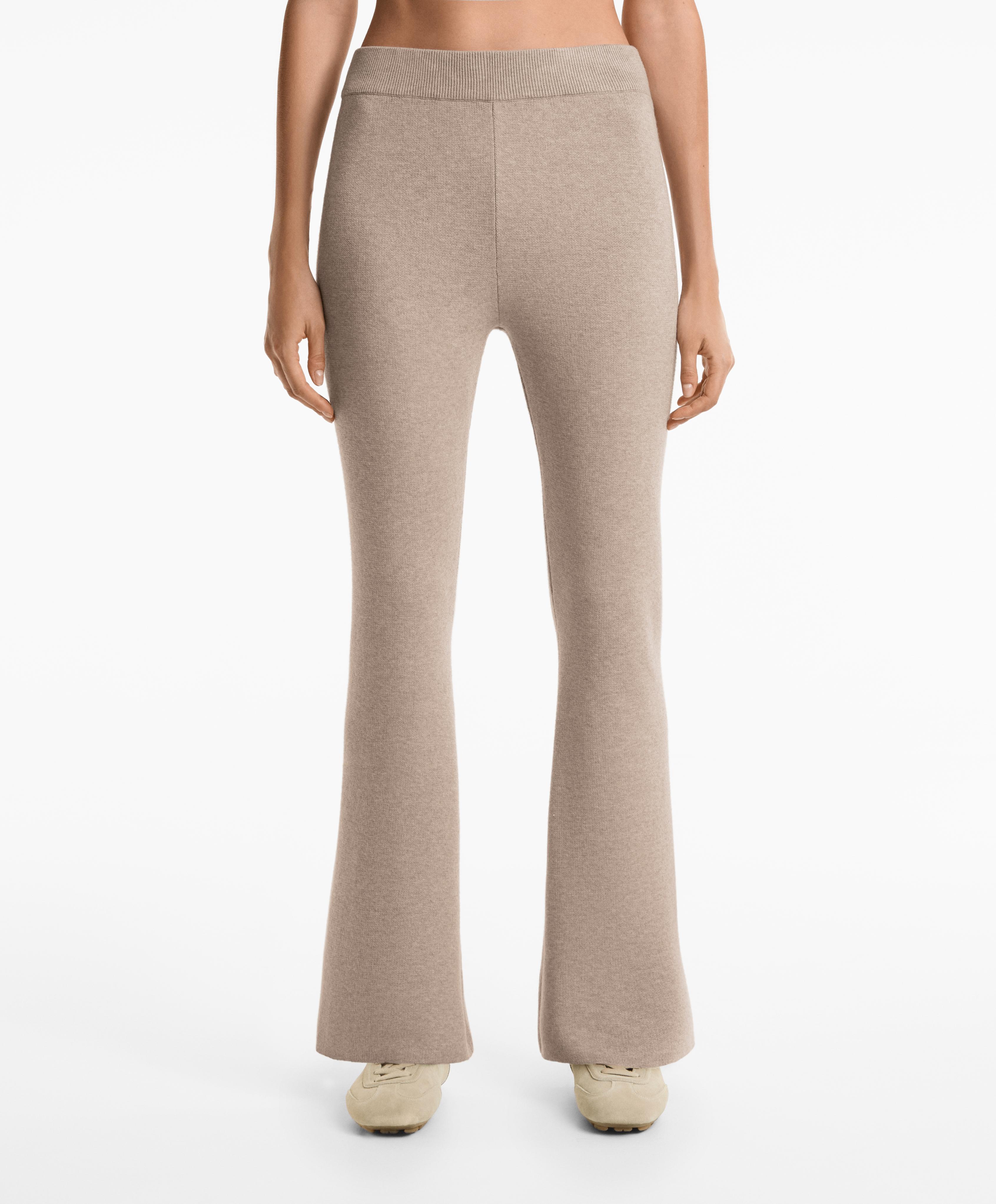 Pantalon flare maille