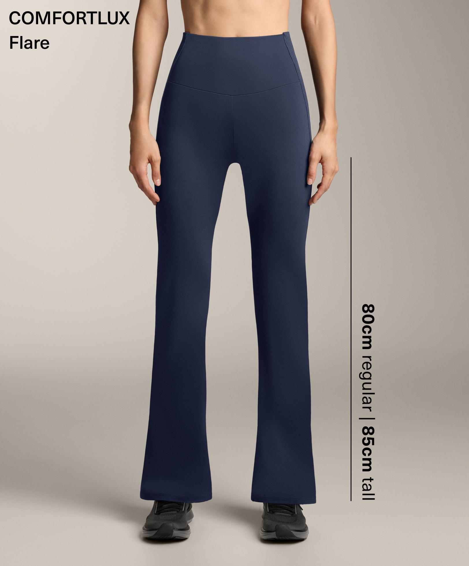 Παντελόνι flare high rise Comfortlux rib