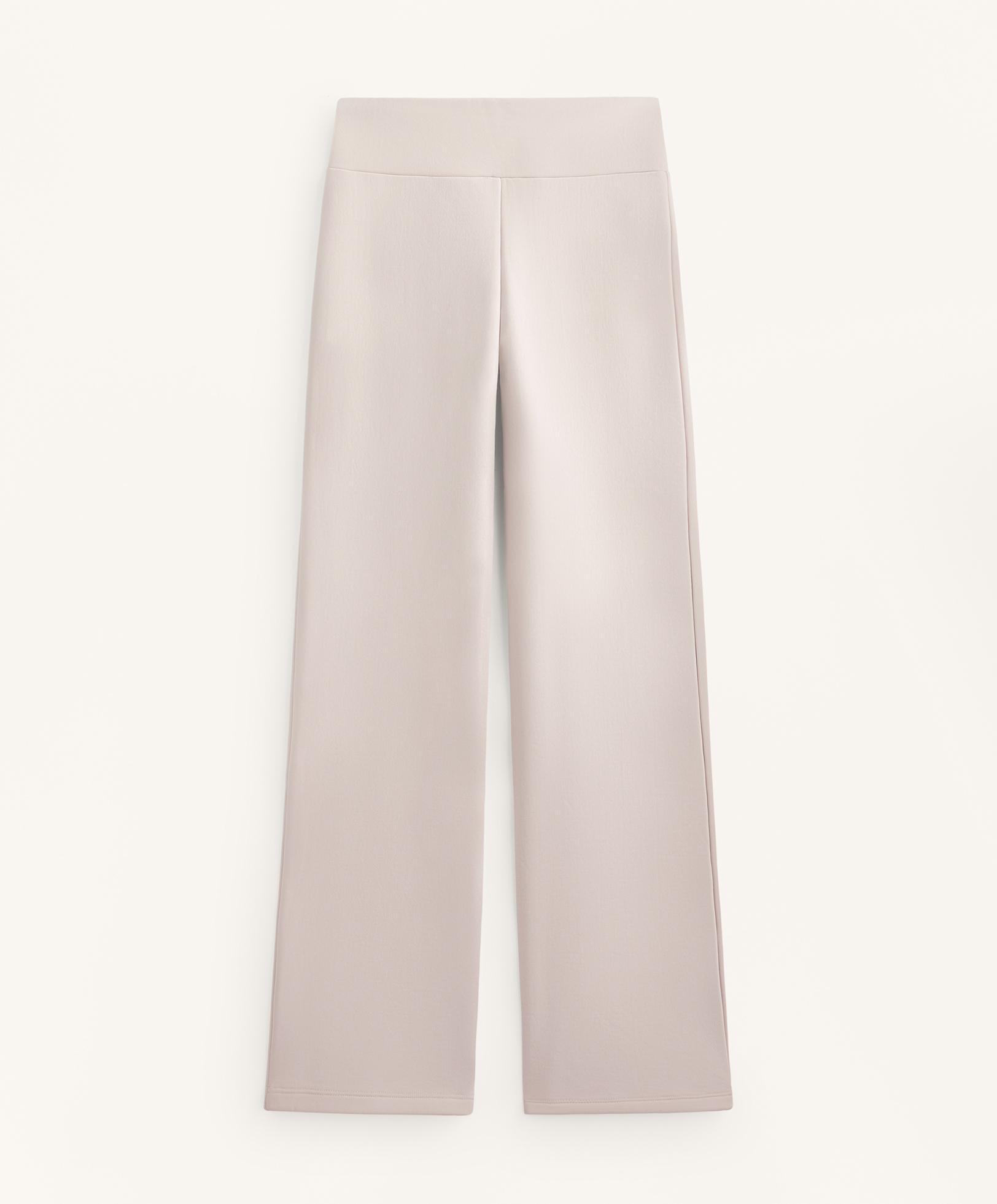 Bootcut seamless high rise super extra Warm trousers — PALE MINK