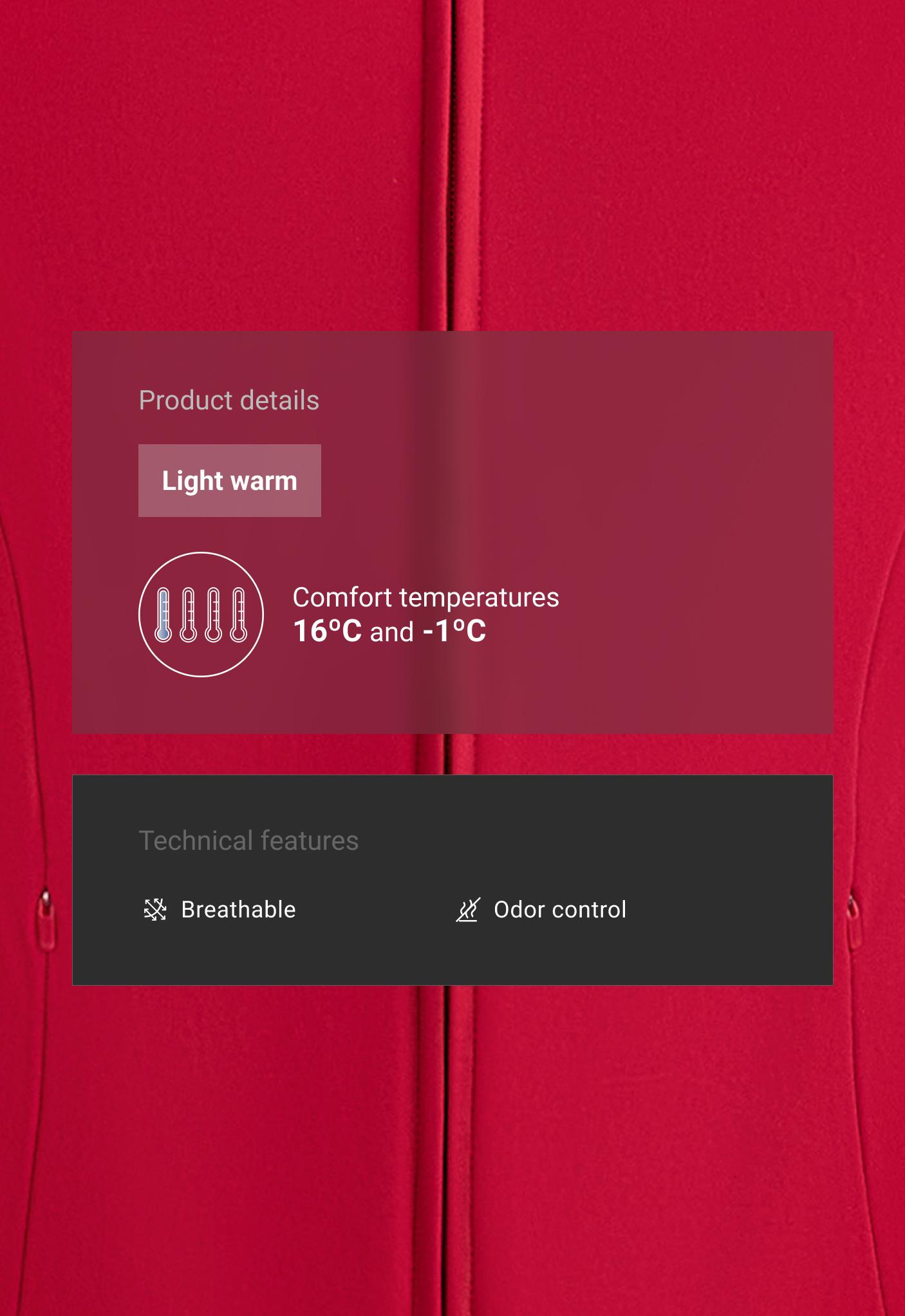 Light warm technical jacket