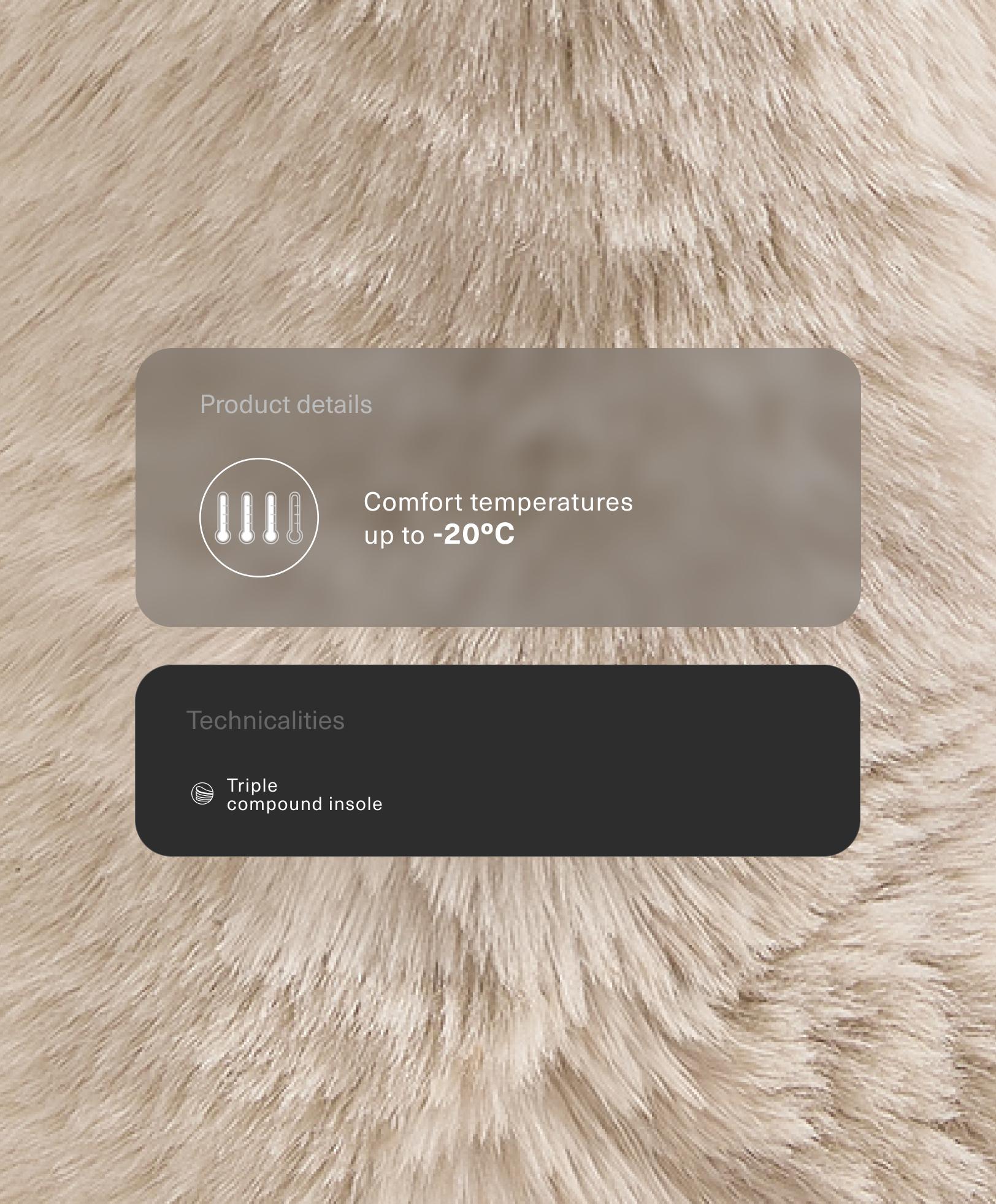 Technické čižmy s efektom kožušiny Technické čižmy s efektom kožušiny