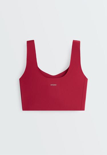 Perfect-adapt medium-support sports bra with cups — PINK 7
