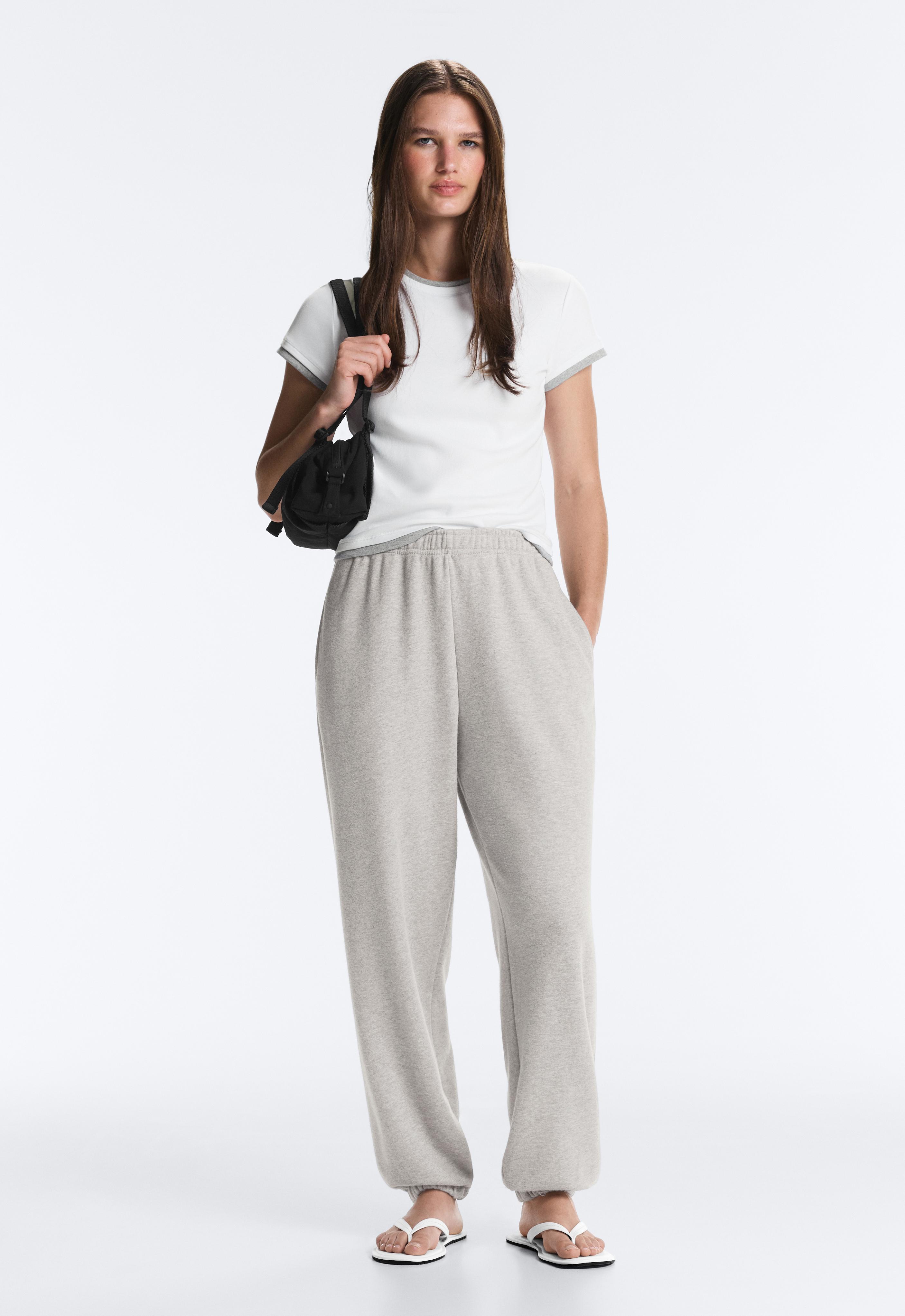 Jogger bikses no flīsa auduma