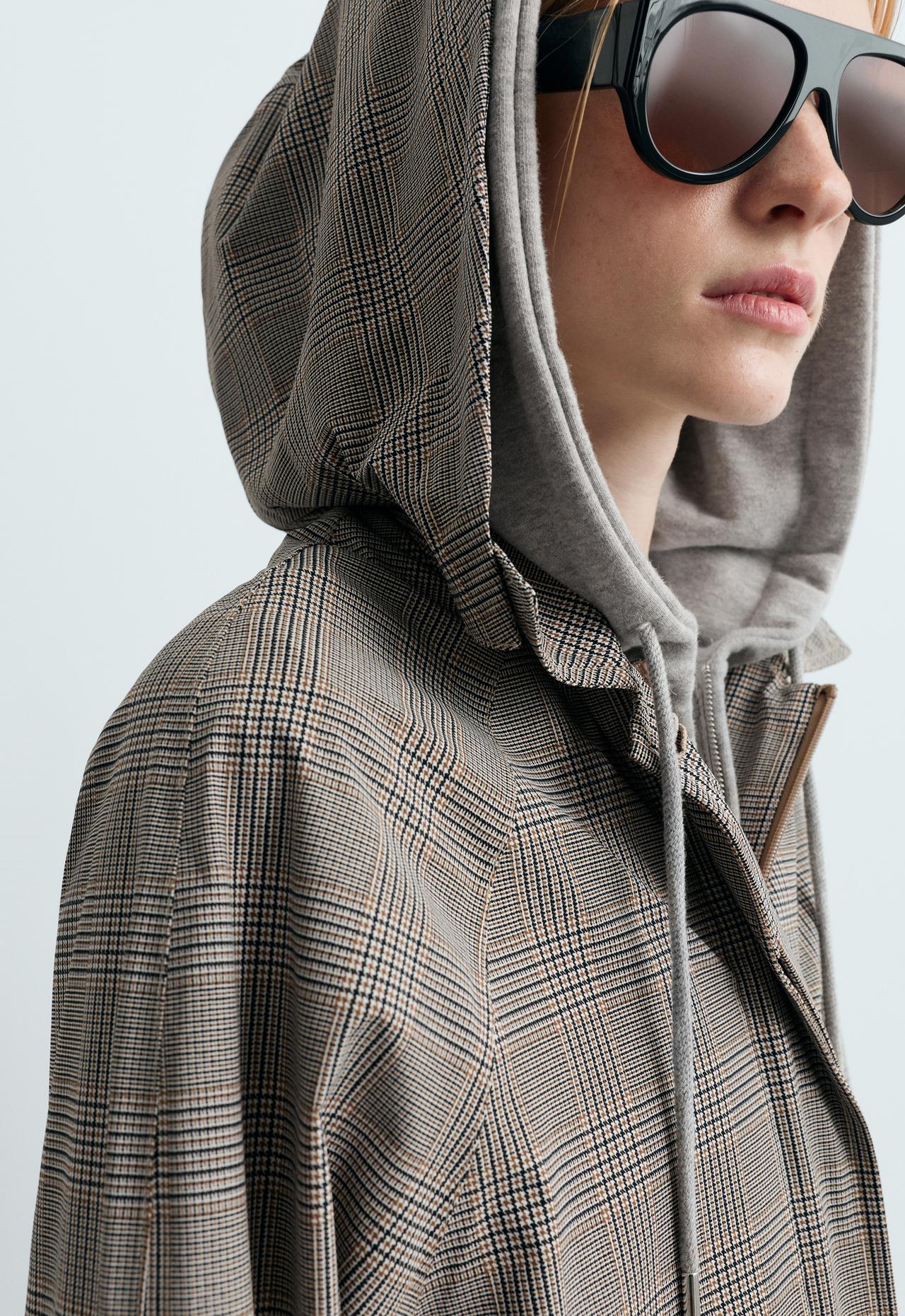 Check extra lightweight 10k waterproof long jacket — CAMEL