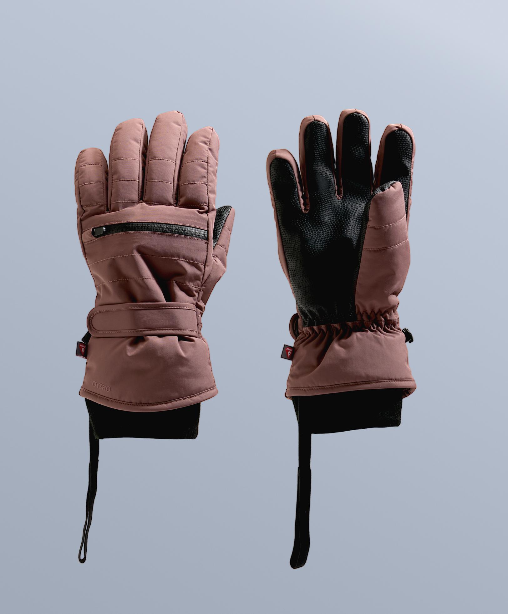 Technical SKI Primaloft® Gloves — MAUVE