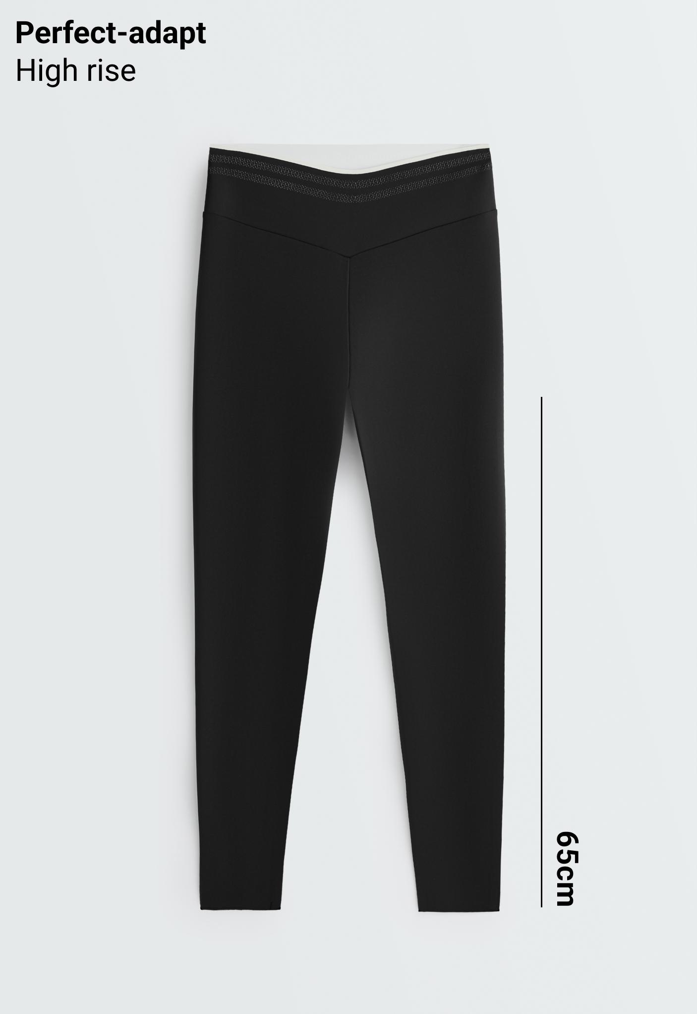 Knöchellange High Rise Perfect-Adapt Leggings, V-Form, Piping