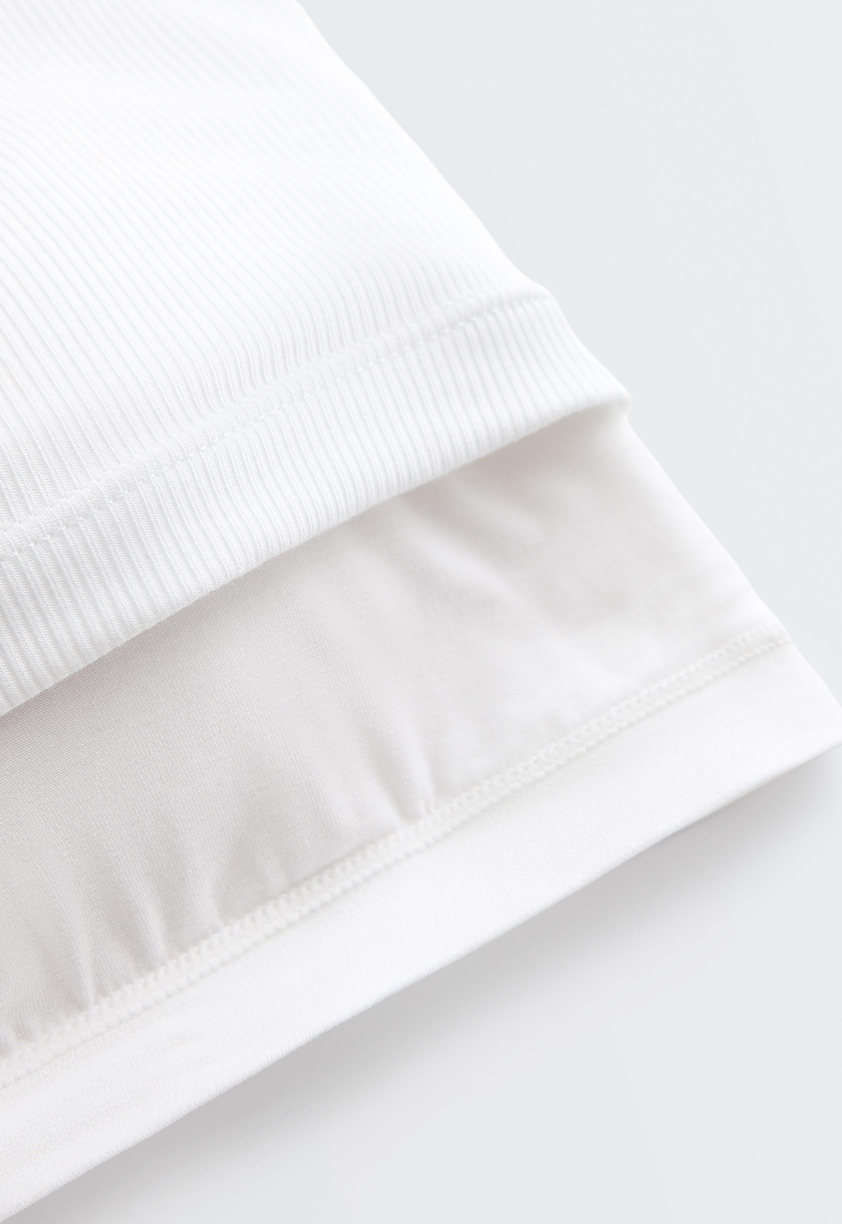 Rib modal blend tank top — WHITE 