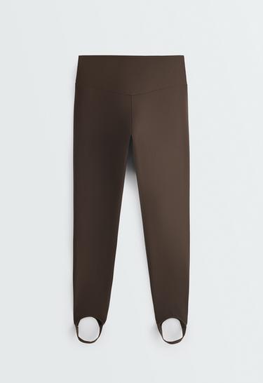 Leggings ankle-length super high rise comfortlux stirrup — BROWN 7