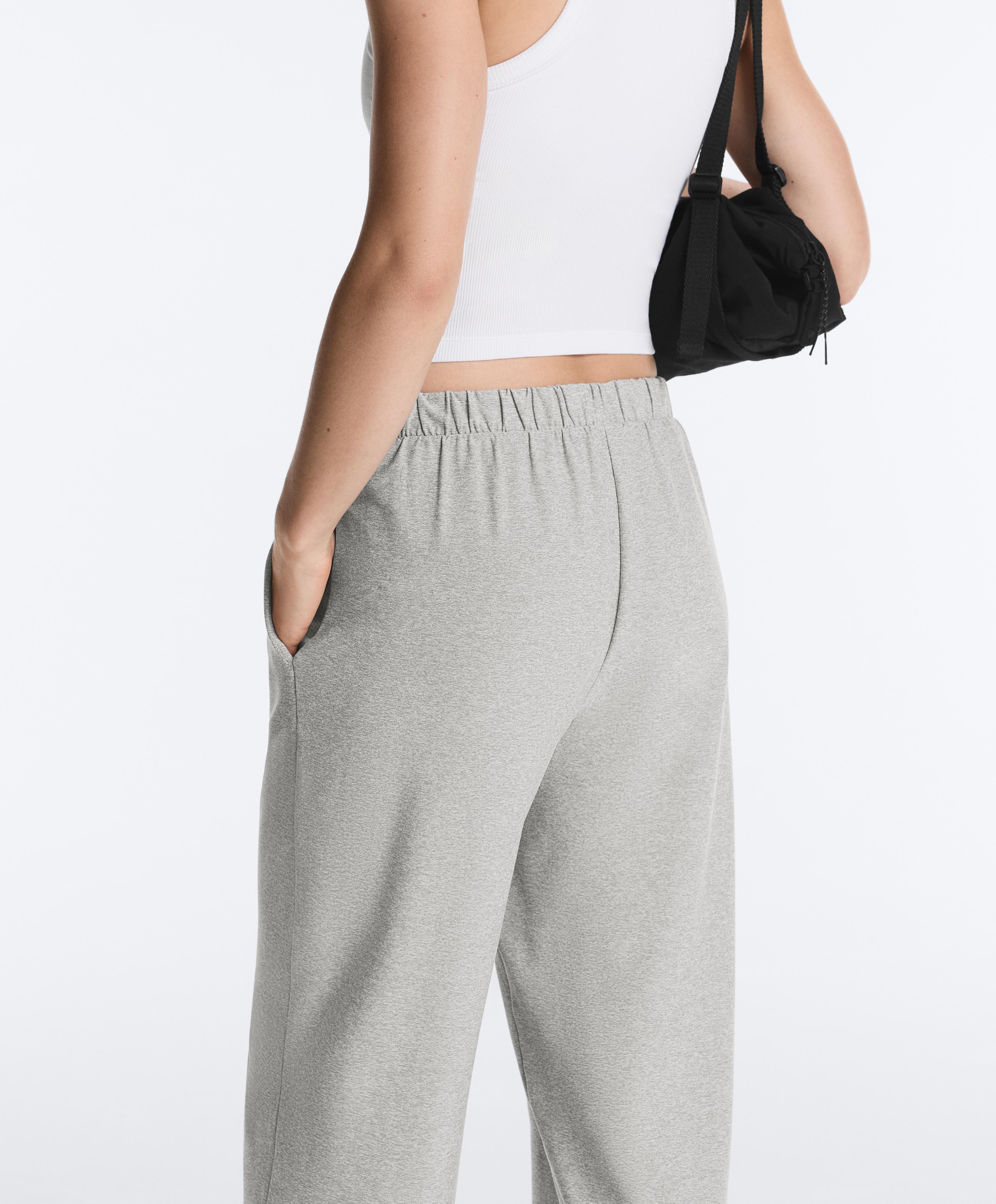 Comfortlux heathered joggers — GREY MELANGE