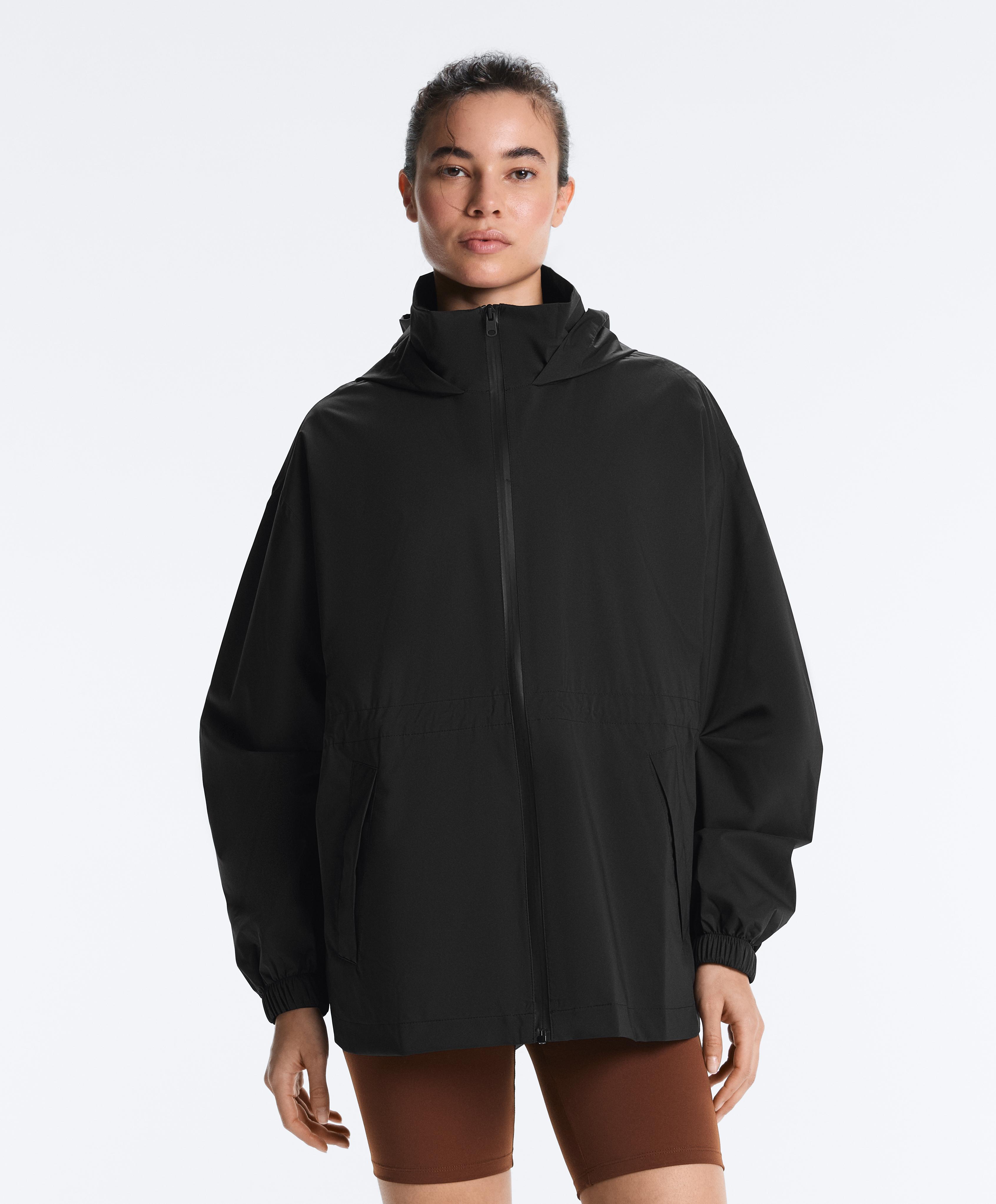 Super extra lightweight 10k packable waterproof jacket — BLACK
