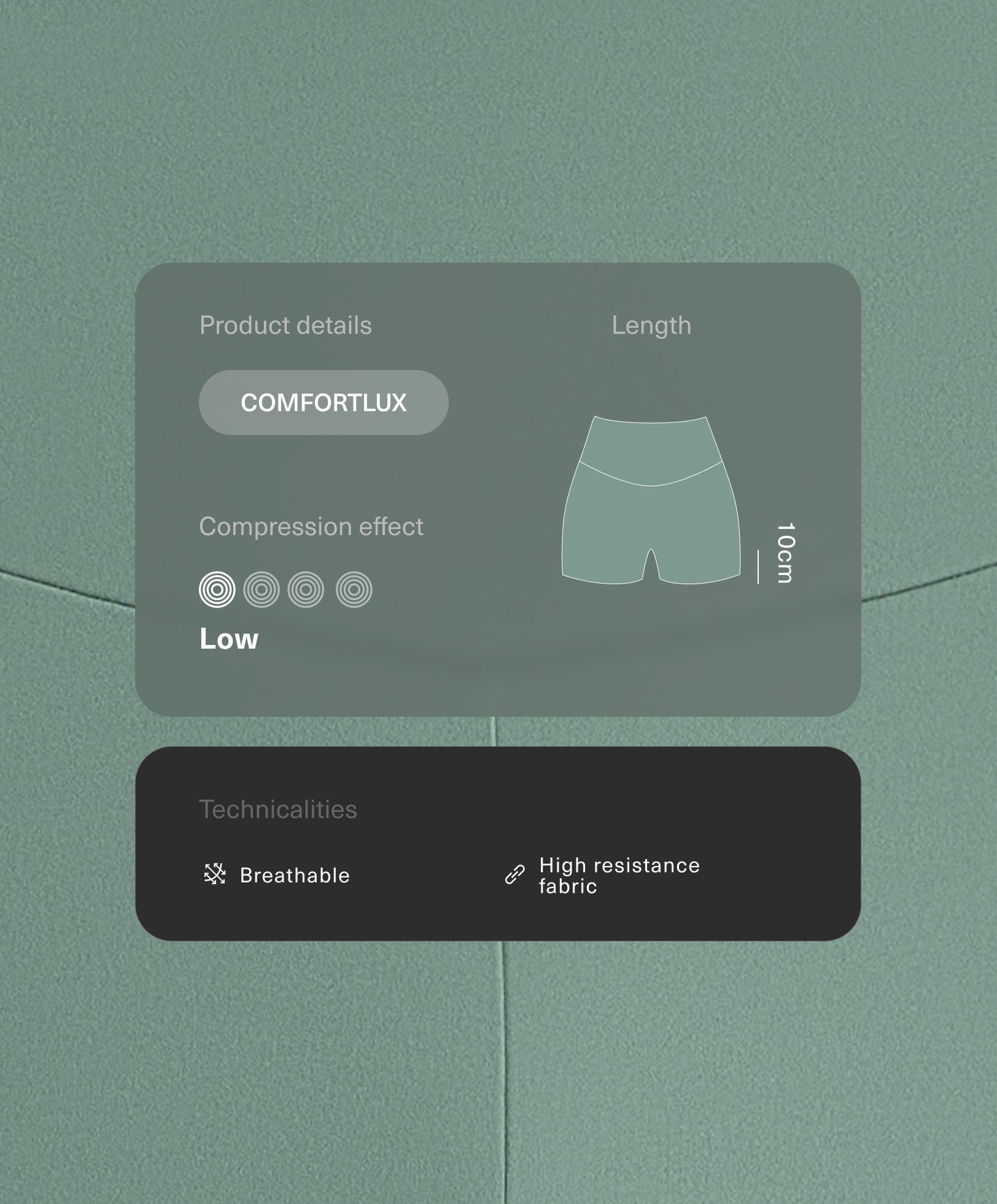 Hot pants high rise Comfortlux 10 cm Hot pants high rise Comfortlux 10 cm