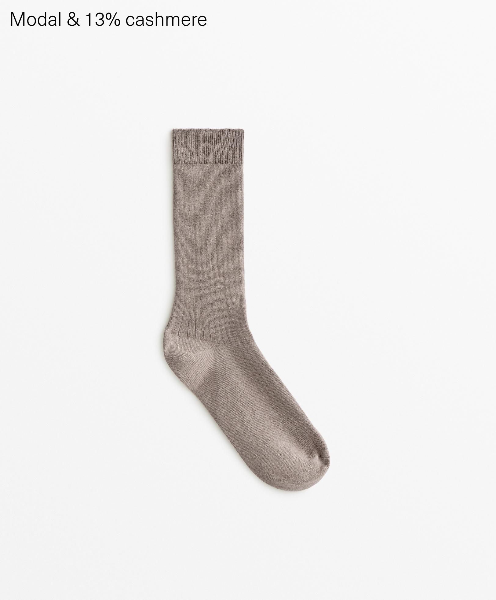 Modal blend classic socks with 13% cashmere