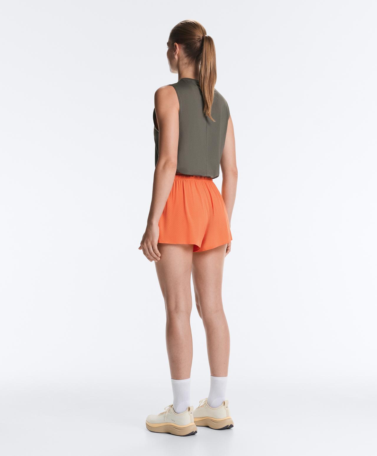 Technical Shorts Mid rise 7cm — WASHED ORANGE
