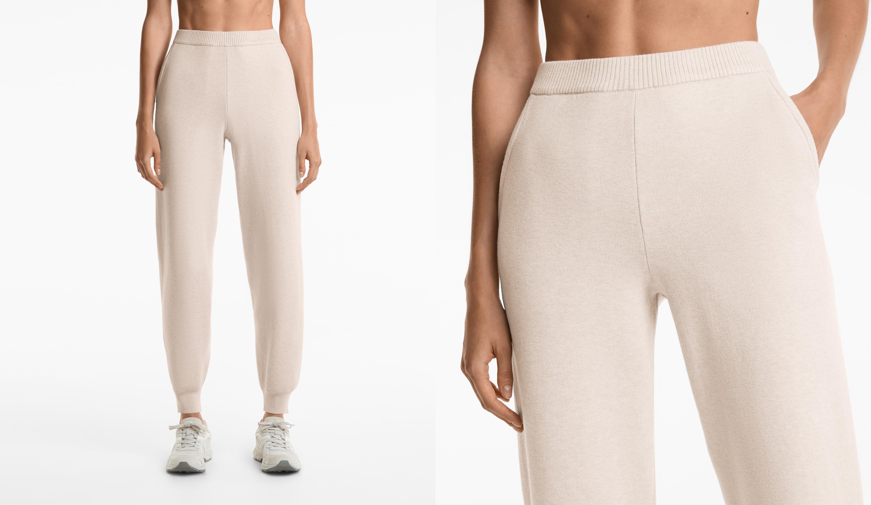 Pletené kalhoty jogger