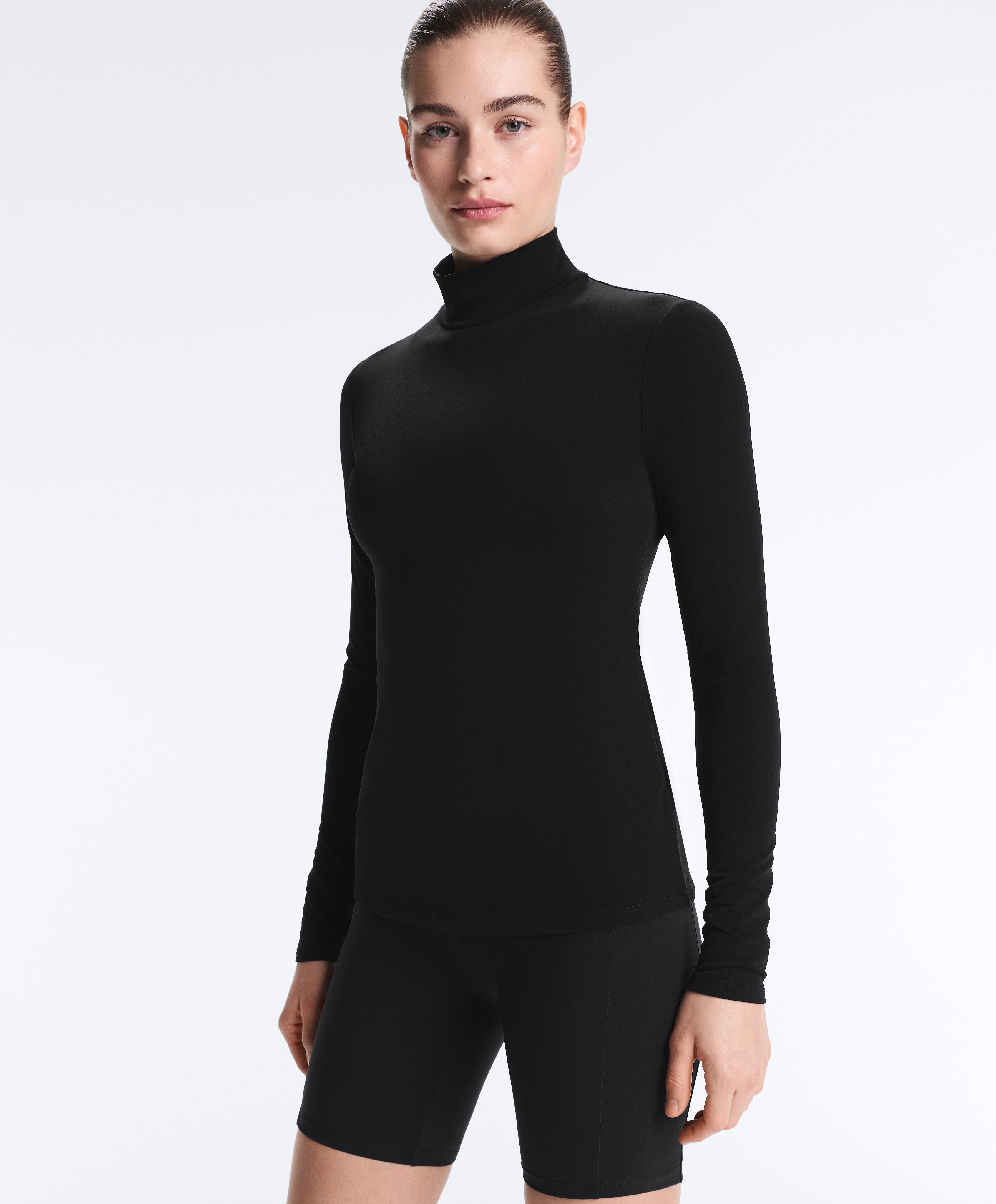 Long sleeve thermal base layer T-shirt — BLACK