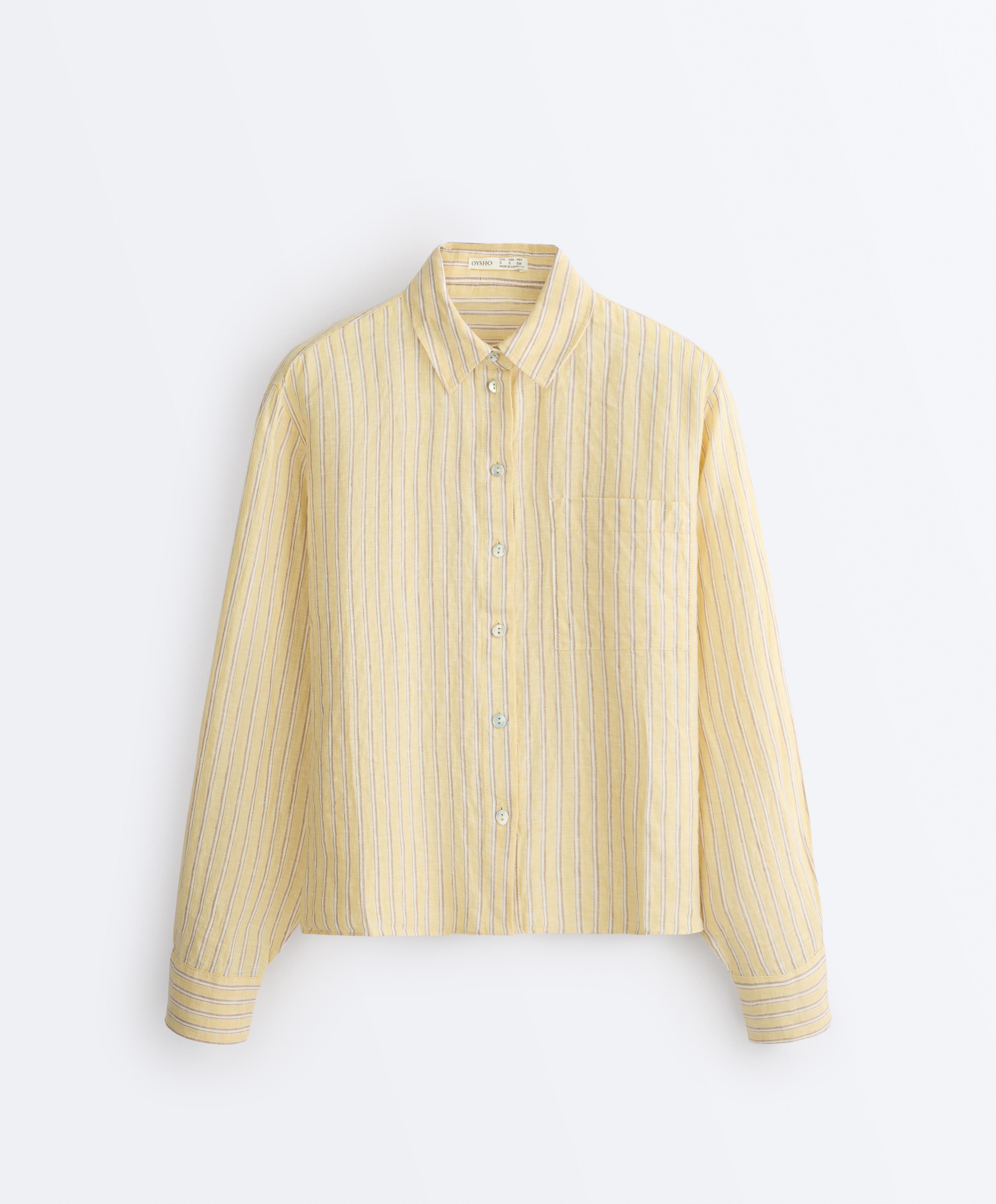 100% linen short shirt