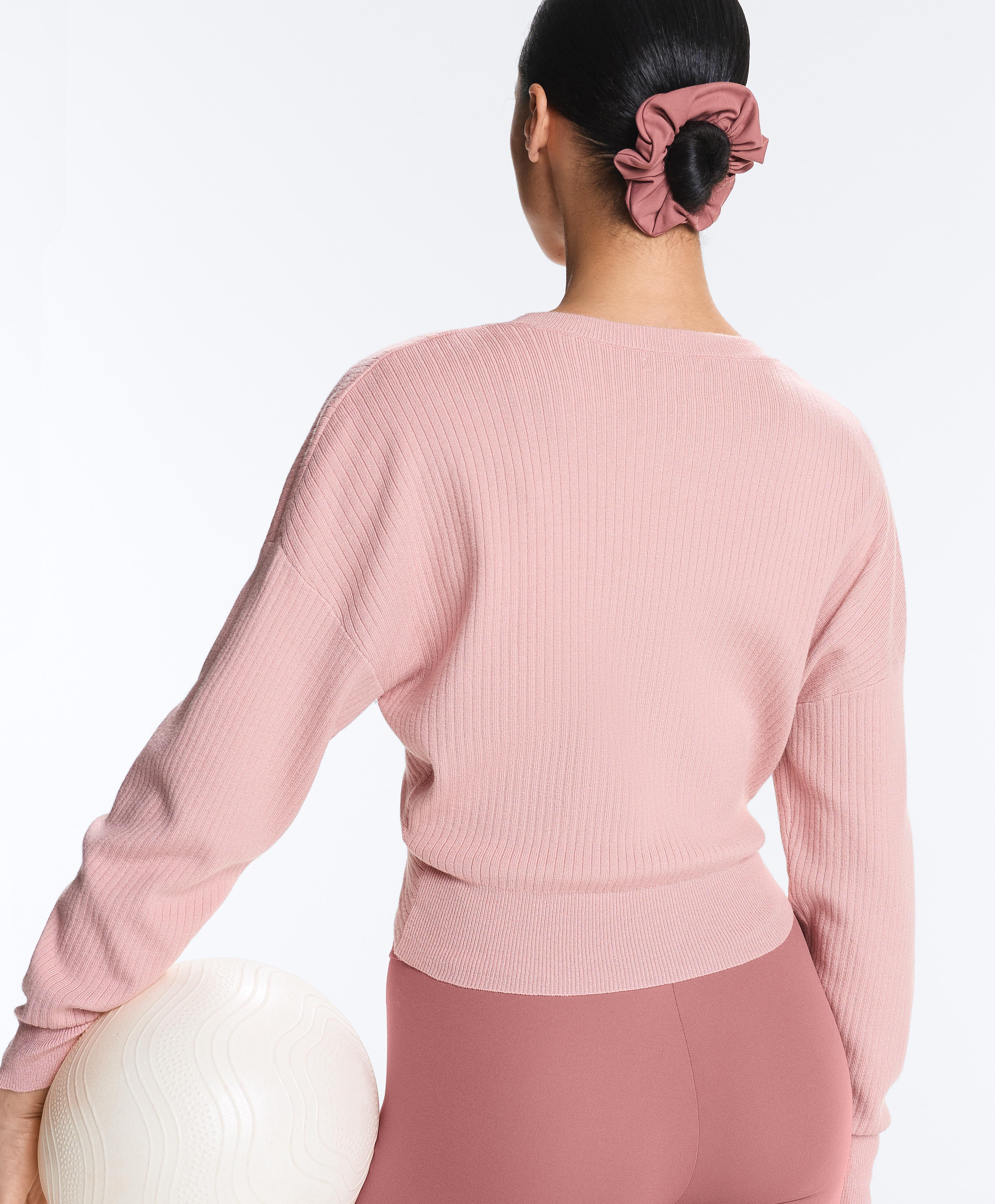 Twist knit jumper — NUDE PINK
