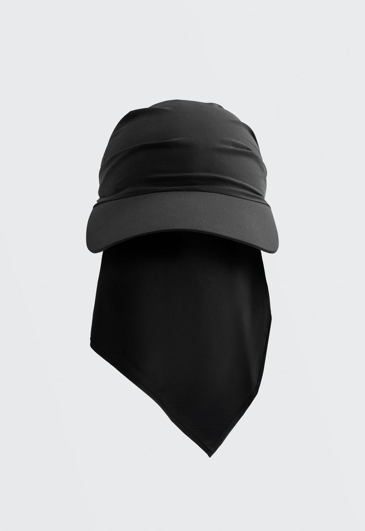 Lightweight knotted visor — BLACK