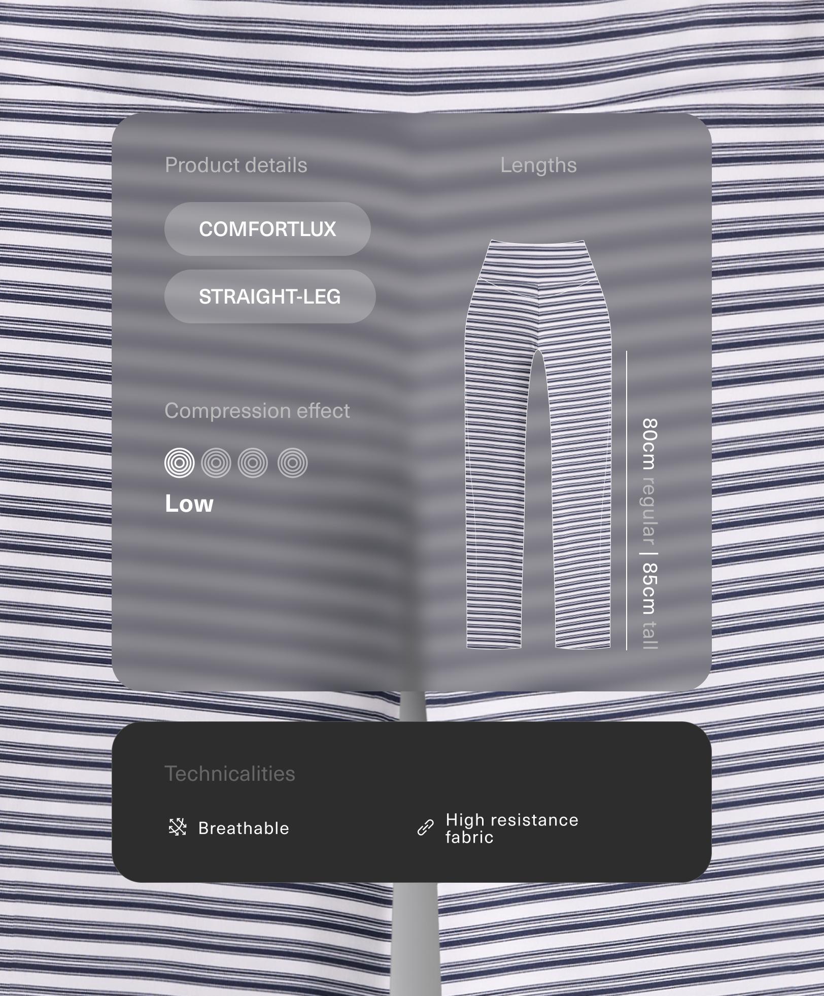High-rise Comfortlux striped straight-leg trousers High-rise Comfortlux striped straight-leg trousers