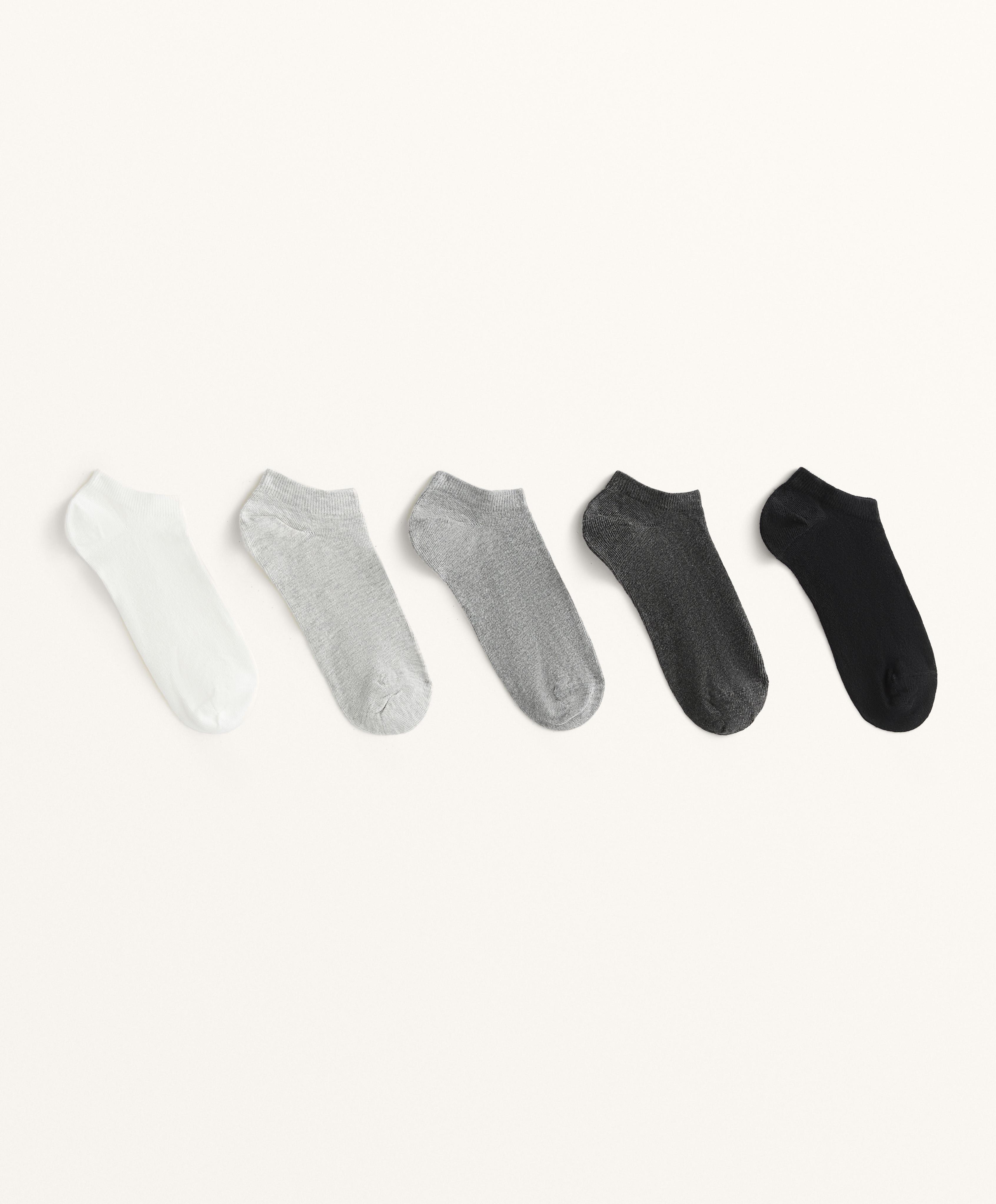 5 pares de calcetines sneaker mezcla algodón