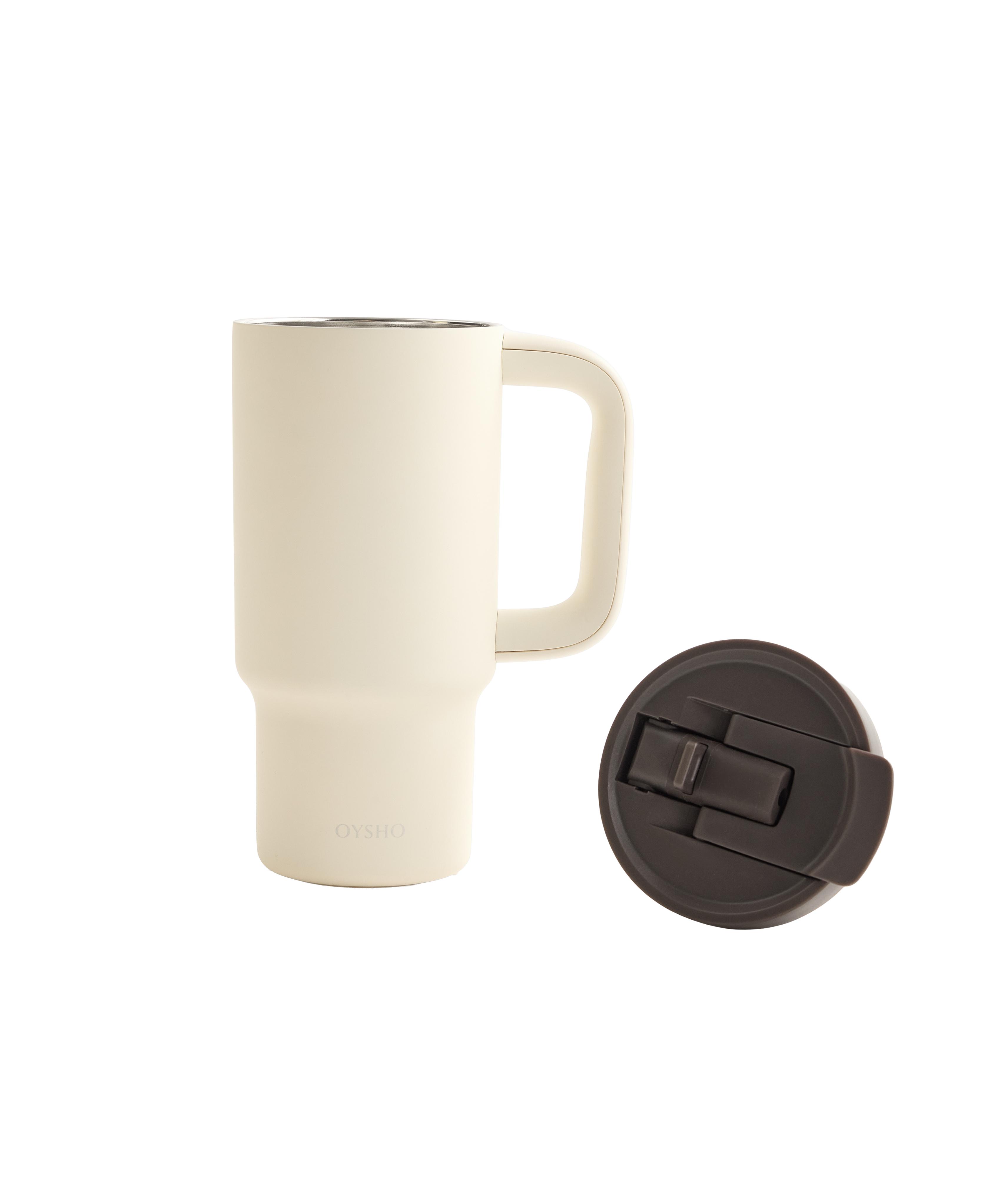Mini tumbler bottle with handle — PALE ECRU