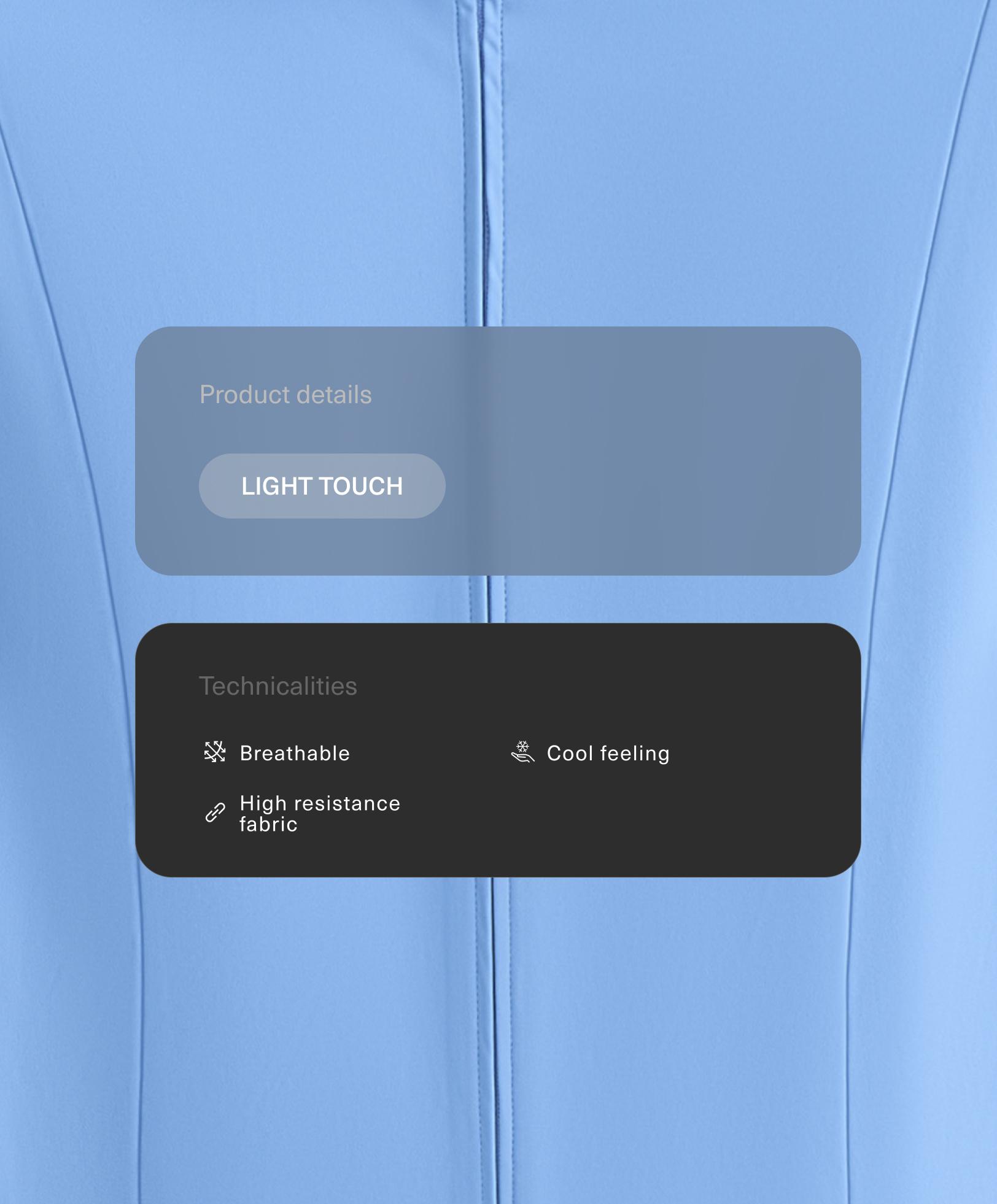 Κοντή τεχνική ζακέτα Light Touch Κοντή τεχνική ζακέτα Light Touch