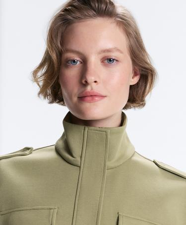 Utility piqué gilet with cotton belt — YELLOW GREEN 4