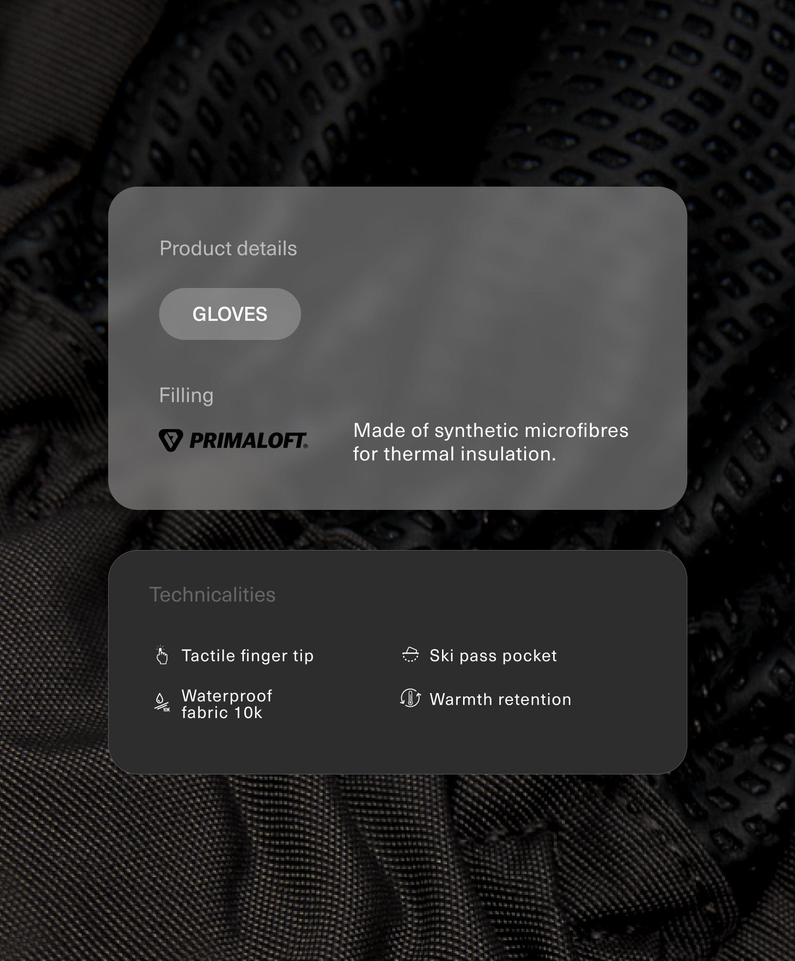 Guantes técnicos SKI Primaloft® Guantes técnicos SKI Primaloft®