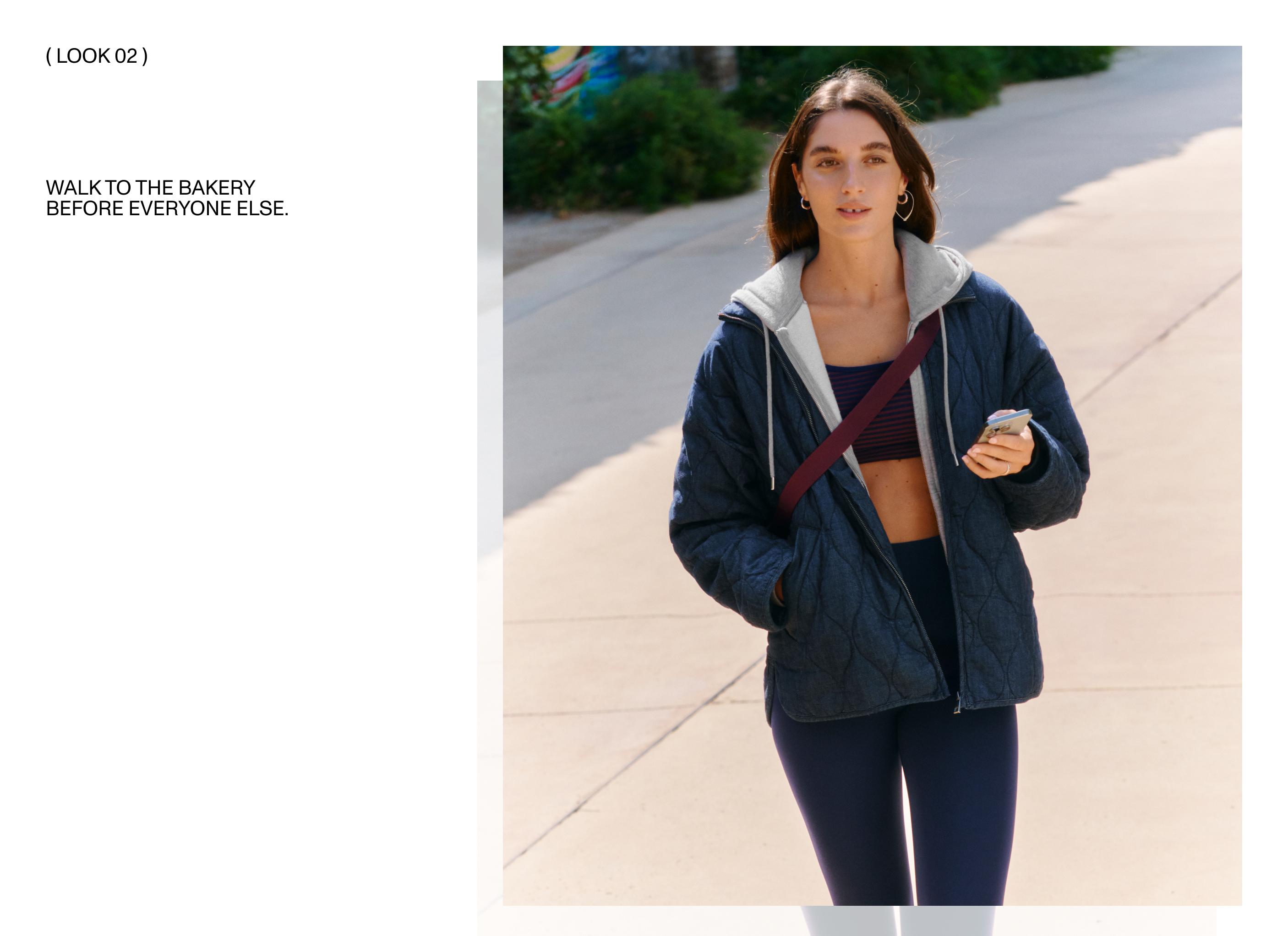 FELLEX® AEROGEL denim-effect boxy padded jacket — MID DENIM