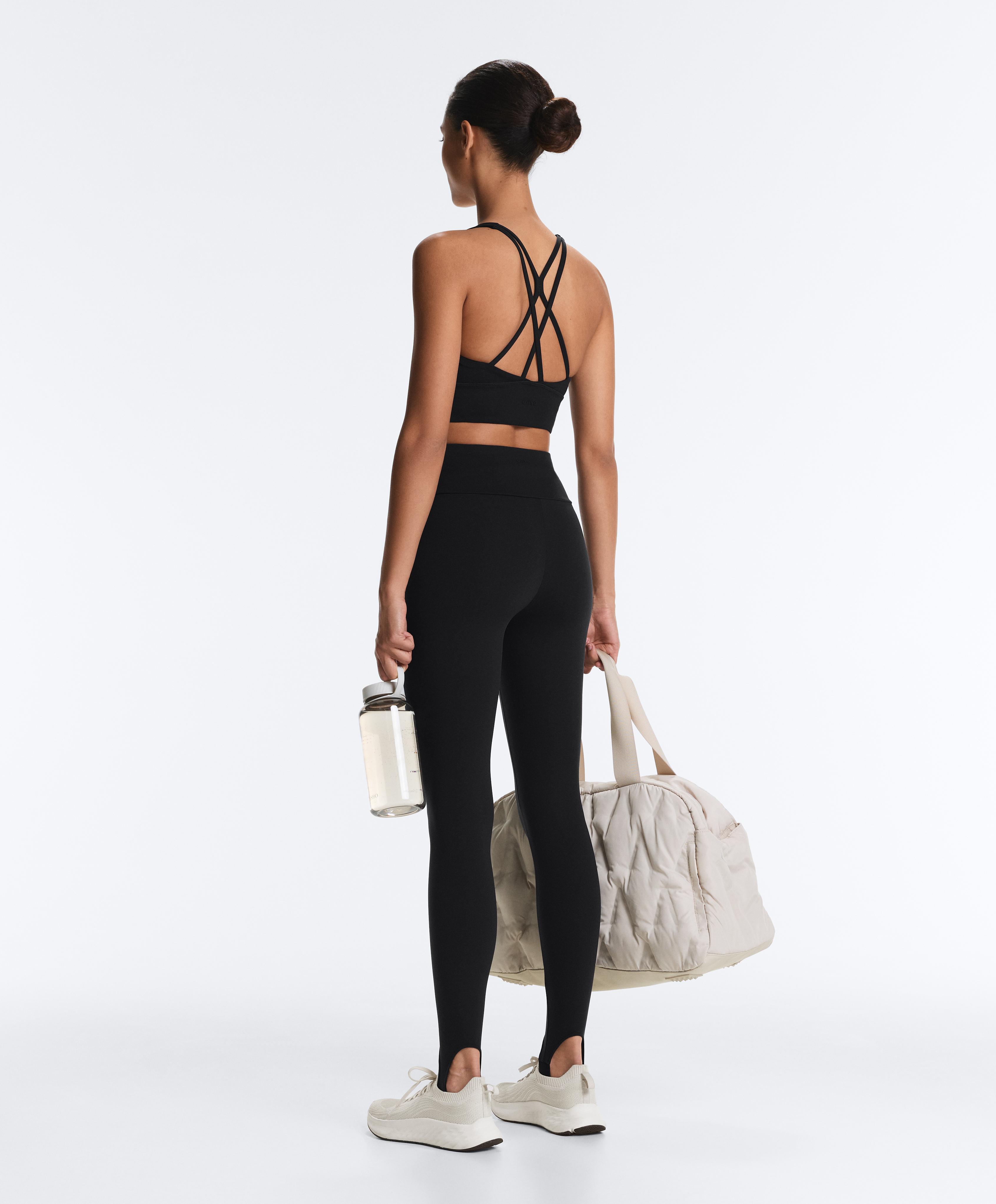 Comfortlux super-high-rise ankle-length leggings — BLACK