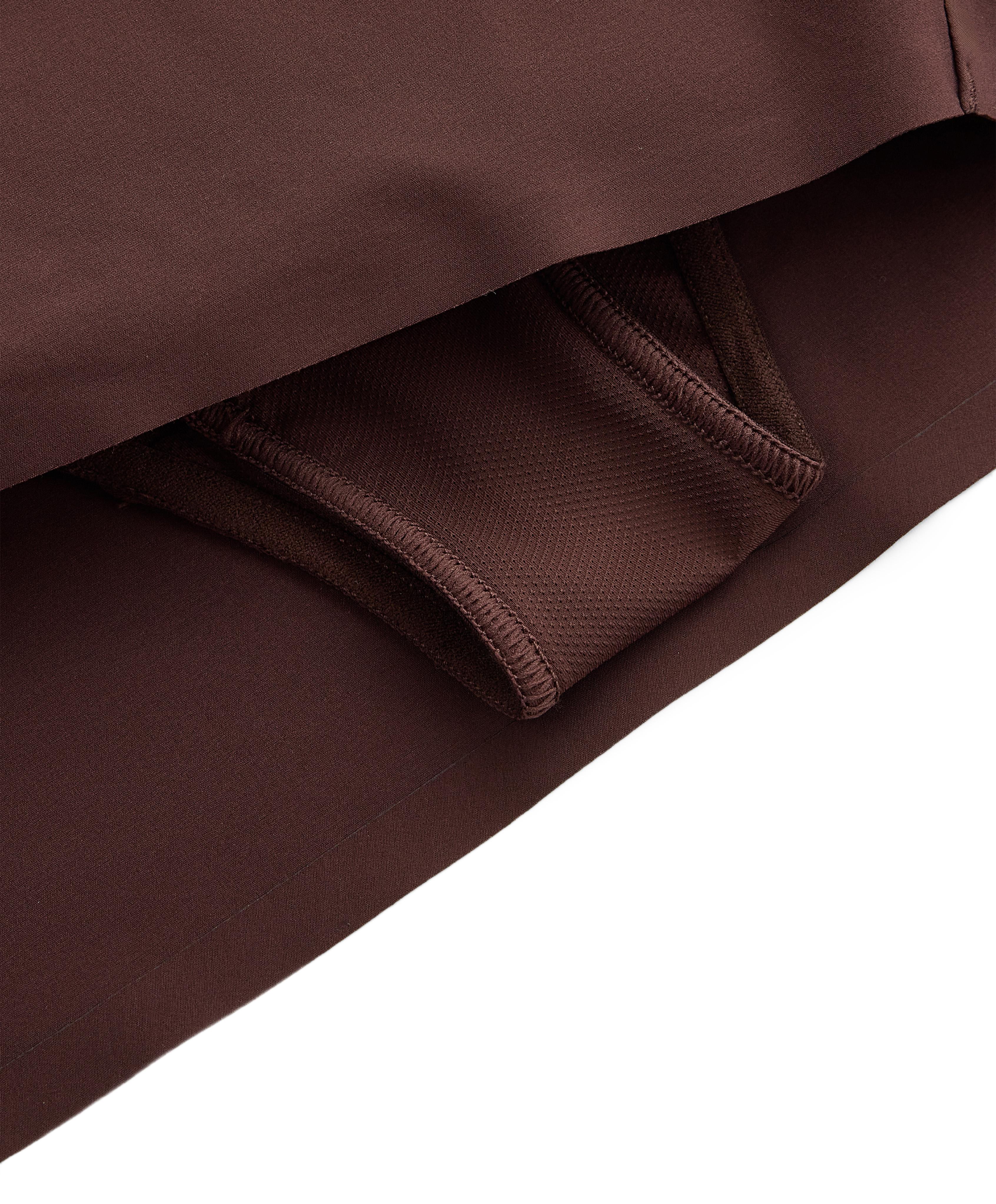 6cm low-rise technical shorts — CHOCOLATE