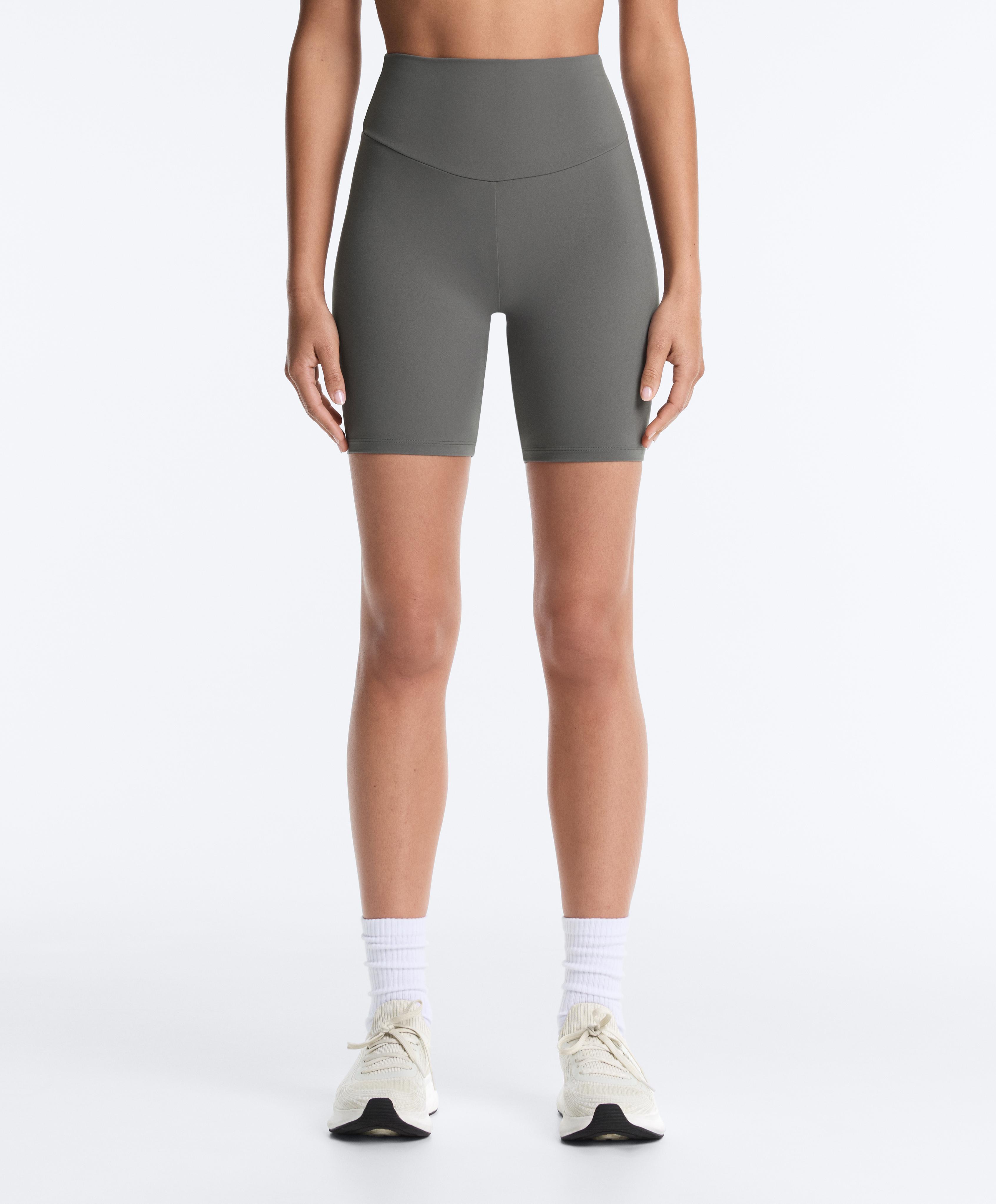 Comfortlux high-rise 20cm biker leggings — MID GREY