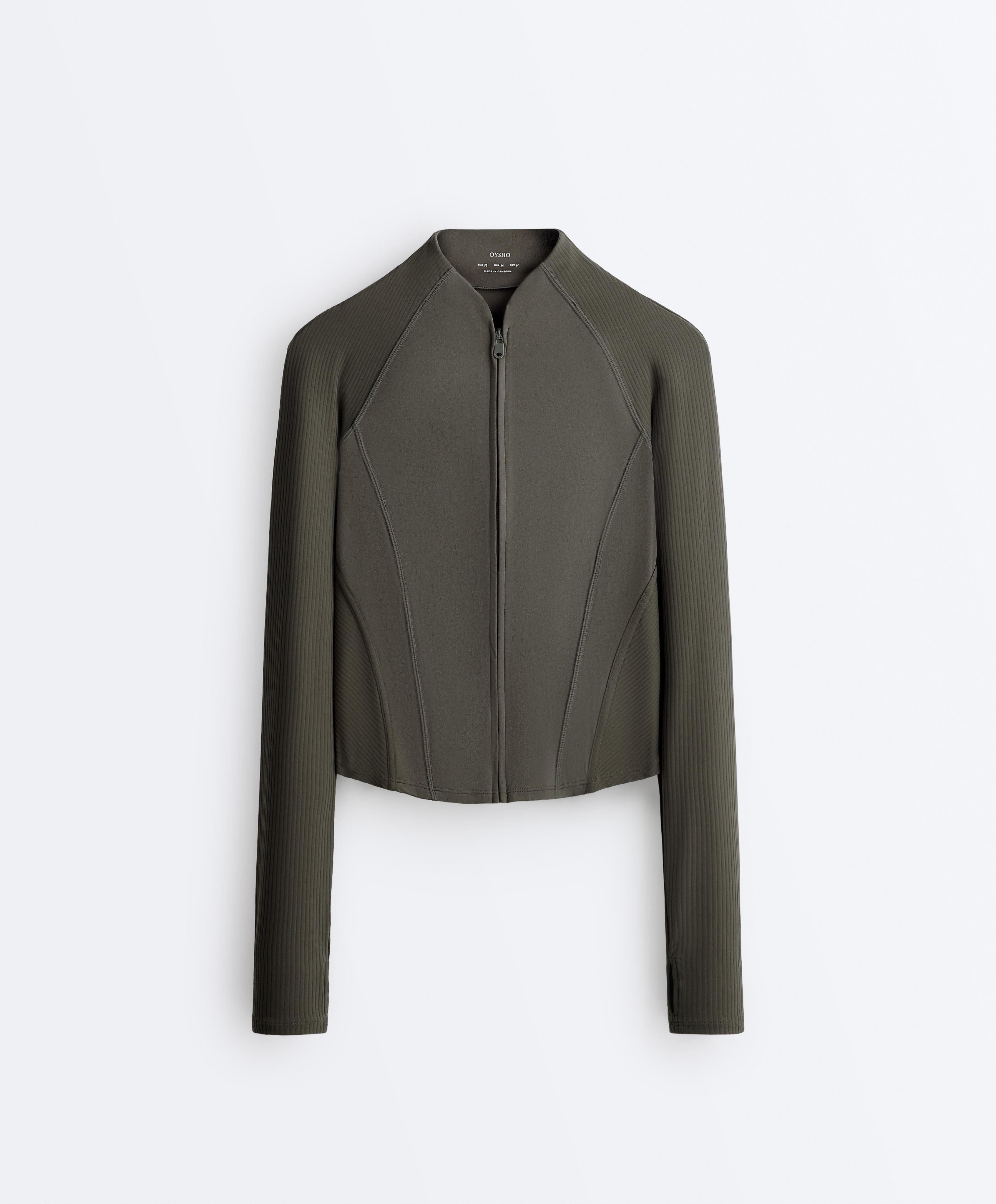 Comfortlux rib technical jacket — GREEN