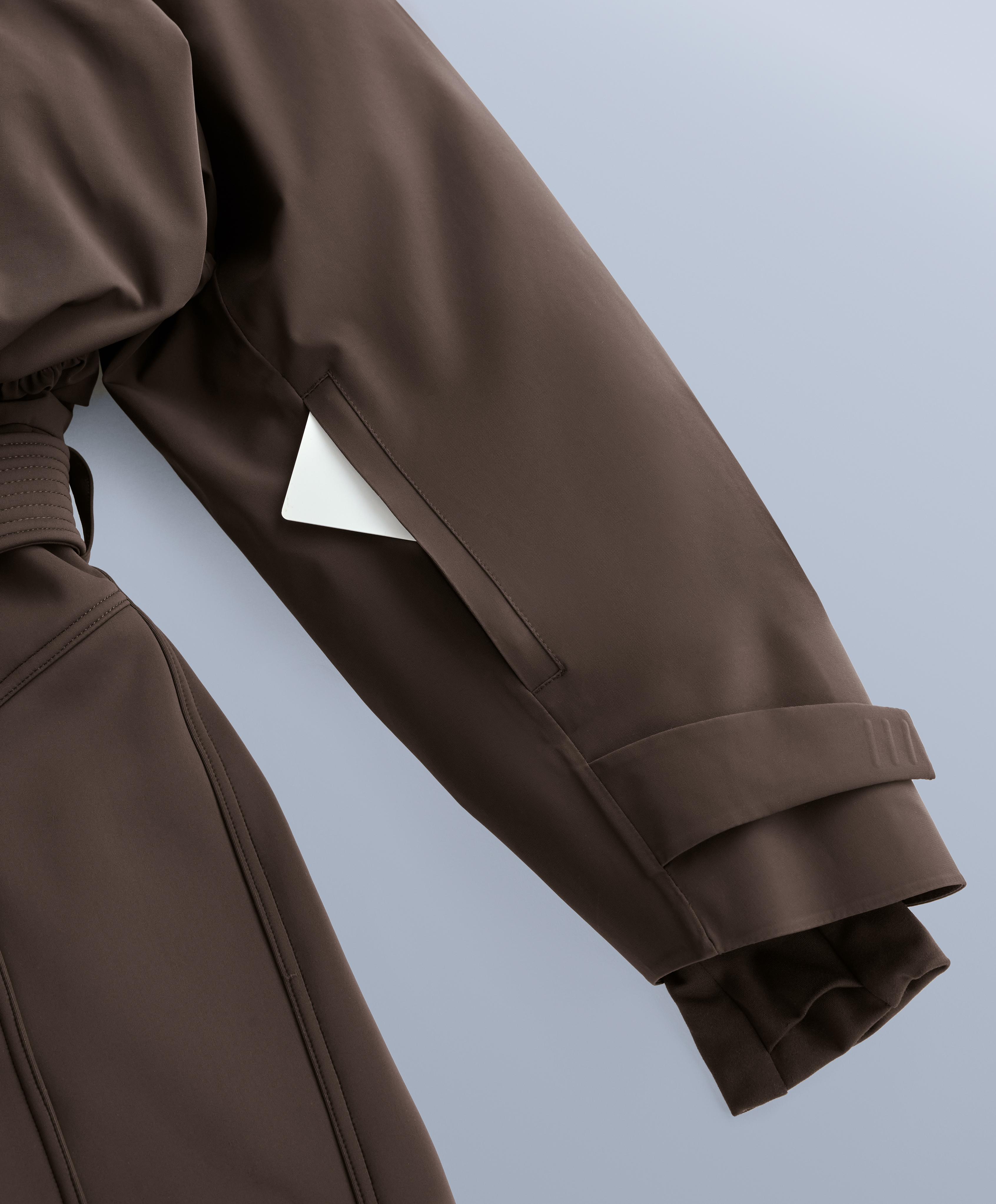 Primaloft® SKI water-resistant performance jumpsuit — DARK BROWN