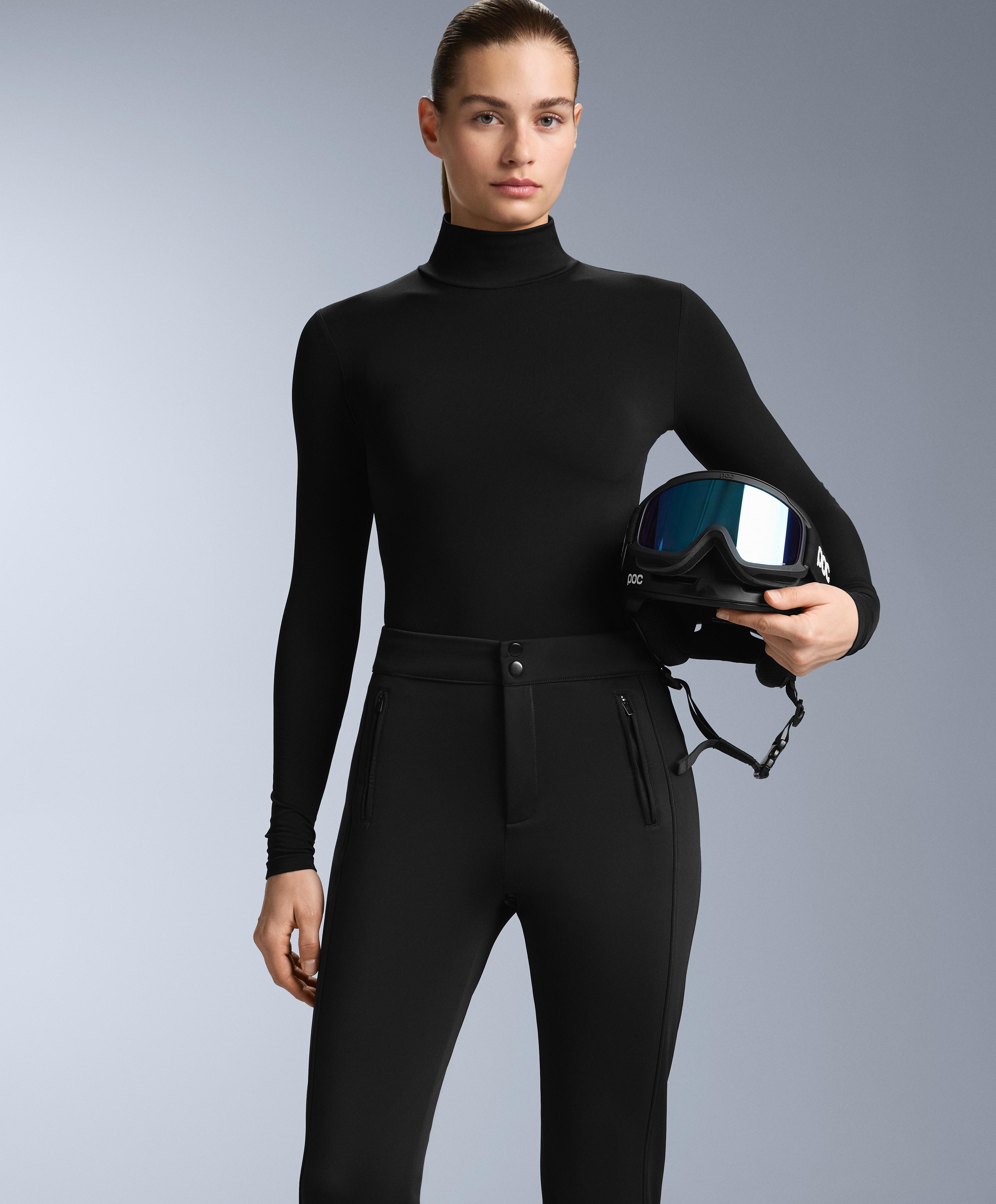 Long sleeve thermal base layer T-shirt — BLACK