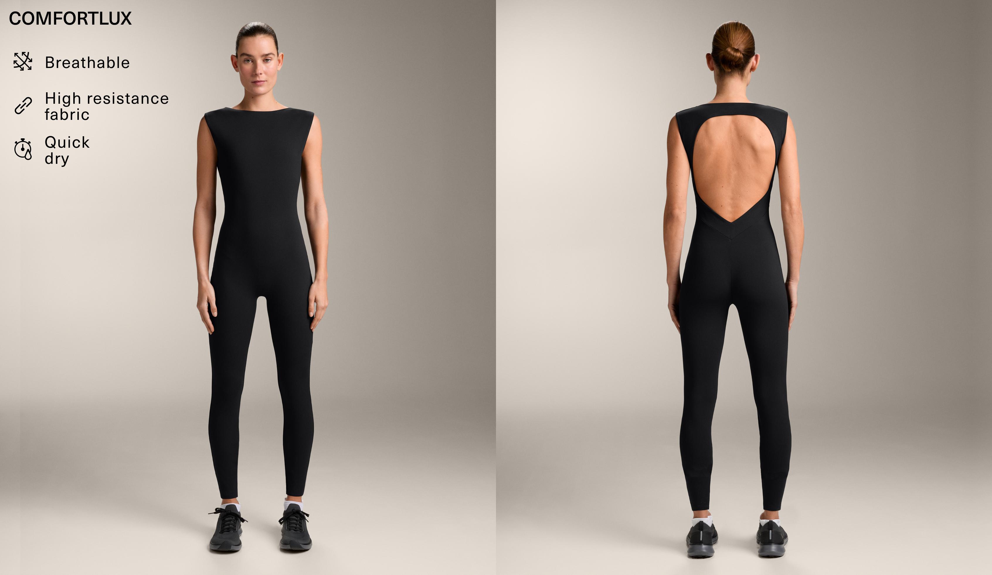 Comfortlux boat neck long jumpsuit