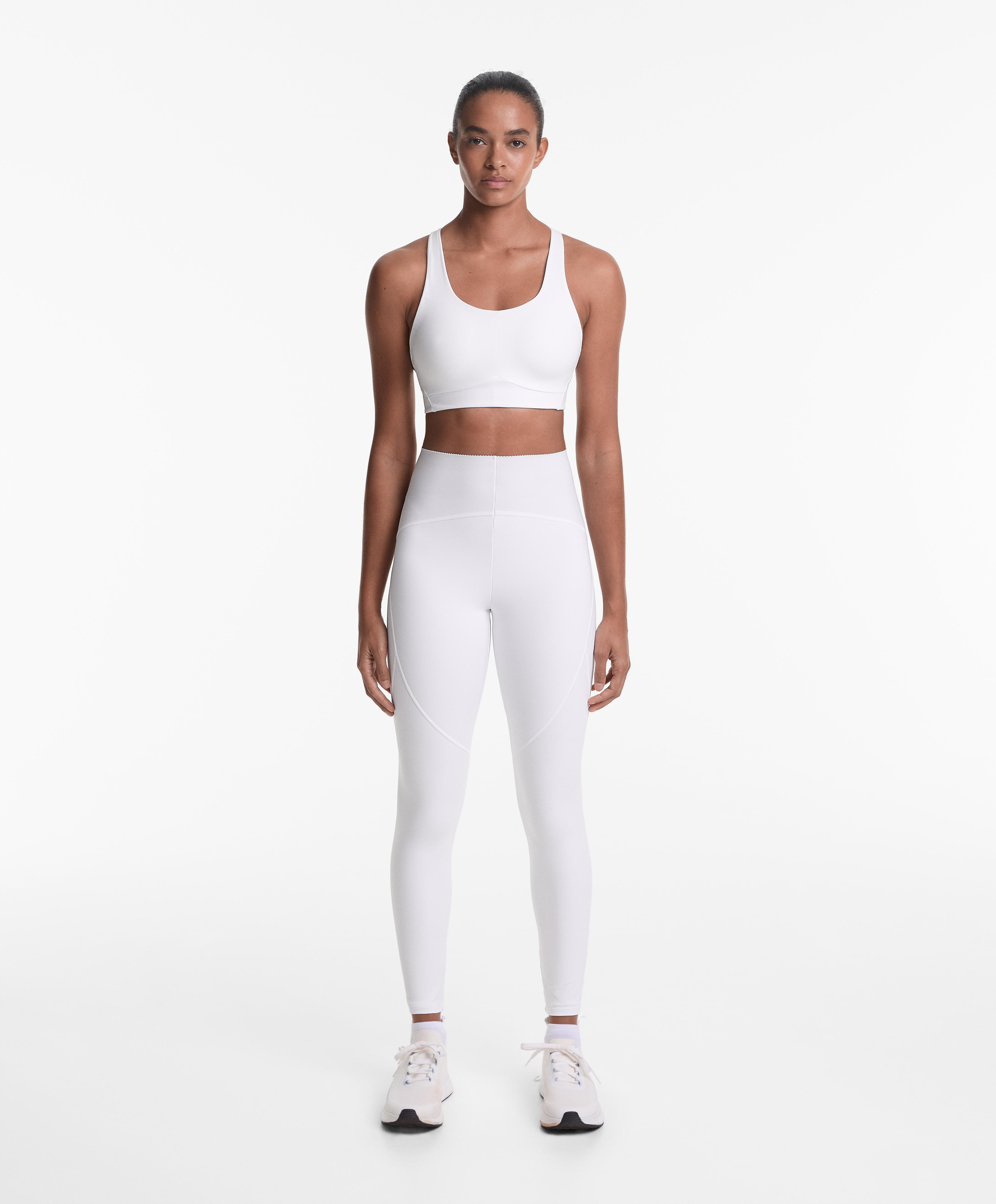 Compressive high rise ankle-length basic leggings Compressive high rise ankle-length basic leggings