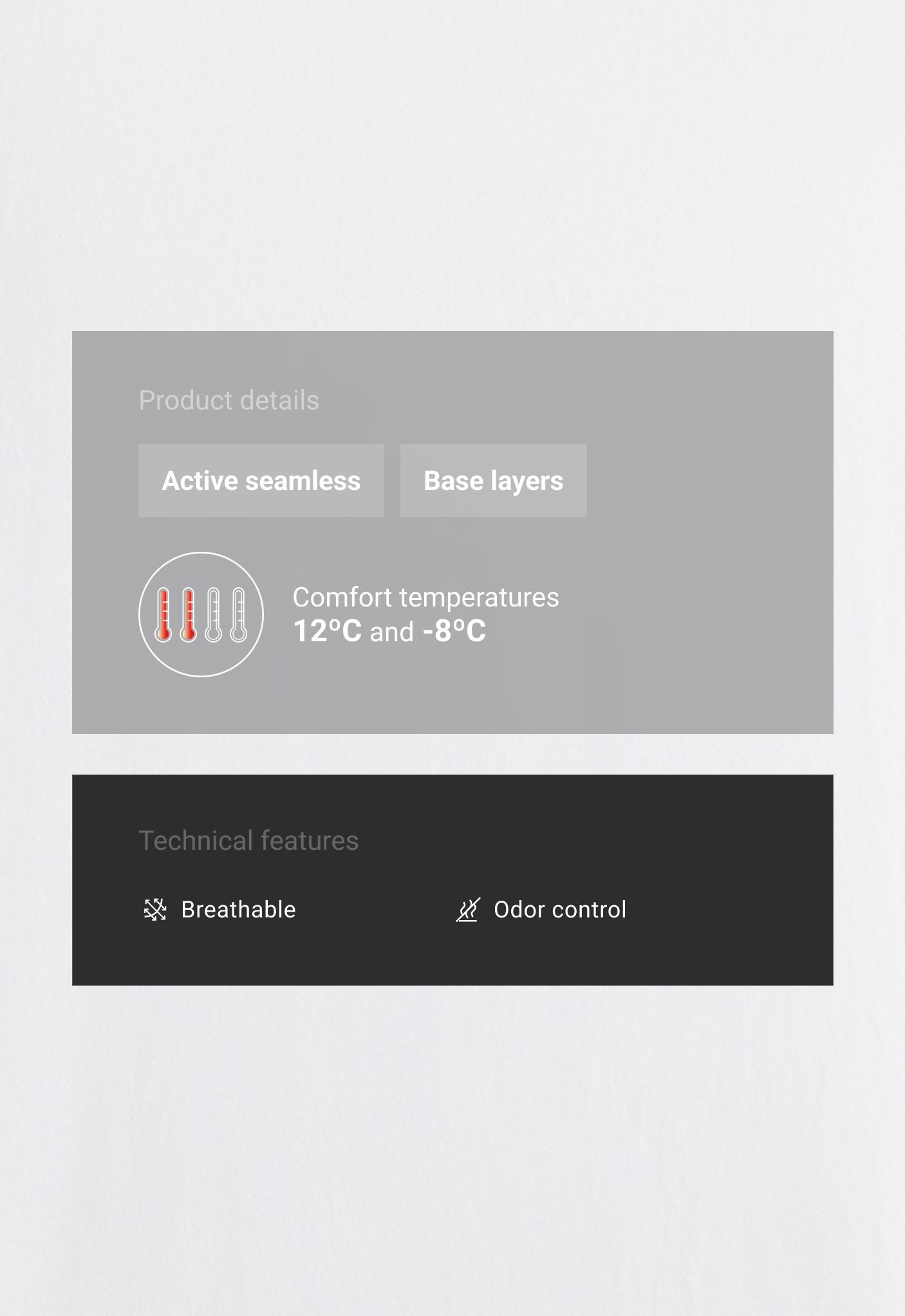 Camiseta seamless base layers Camiseta seamless base layers
