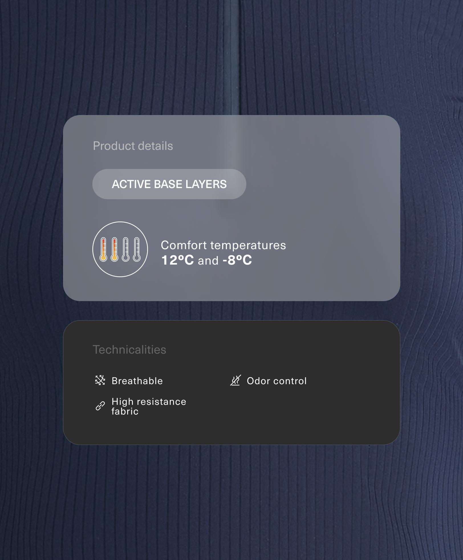 Termisk rib-base layer T-shirt Termisk rib-base layer T-shirt