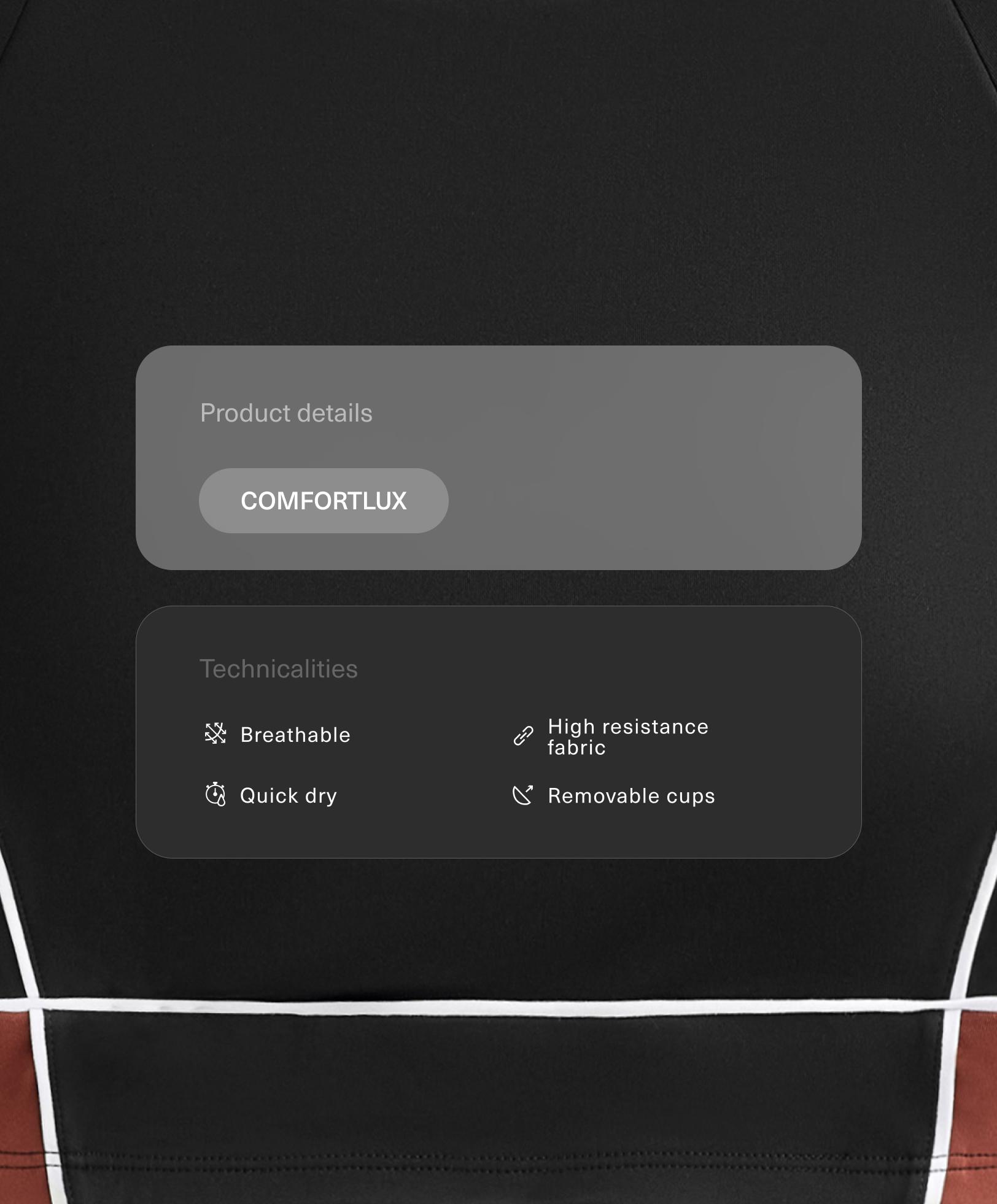 Tank top Comfortlux bloque piping manga larga - Rebajas