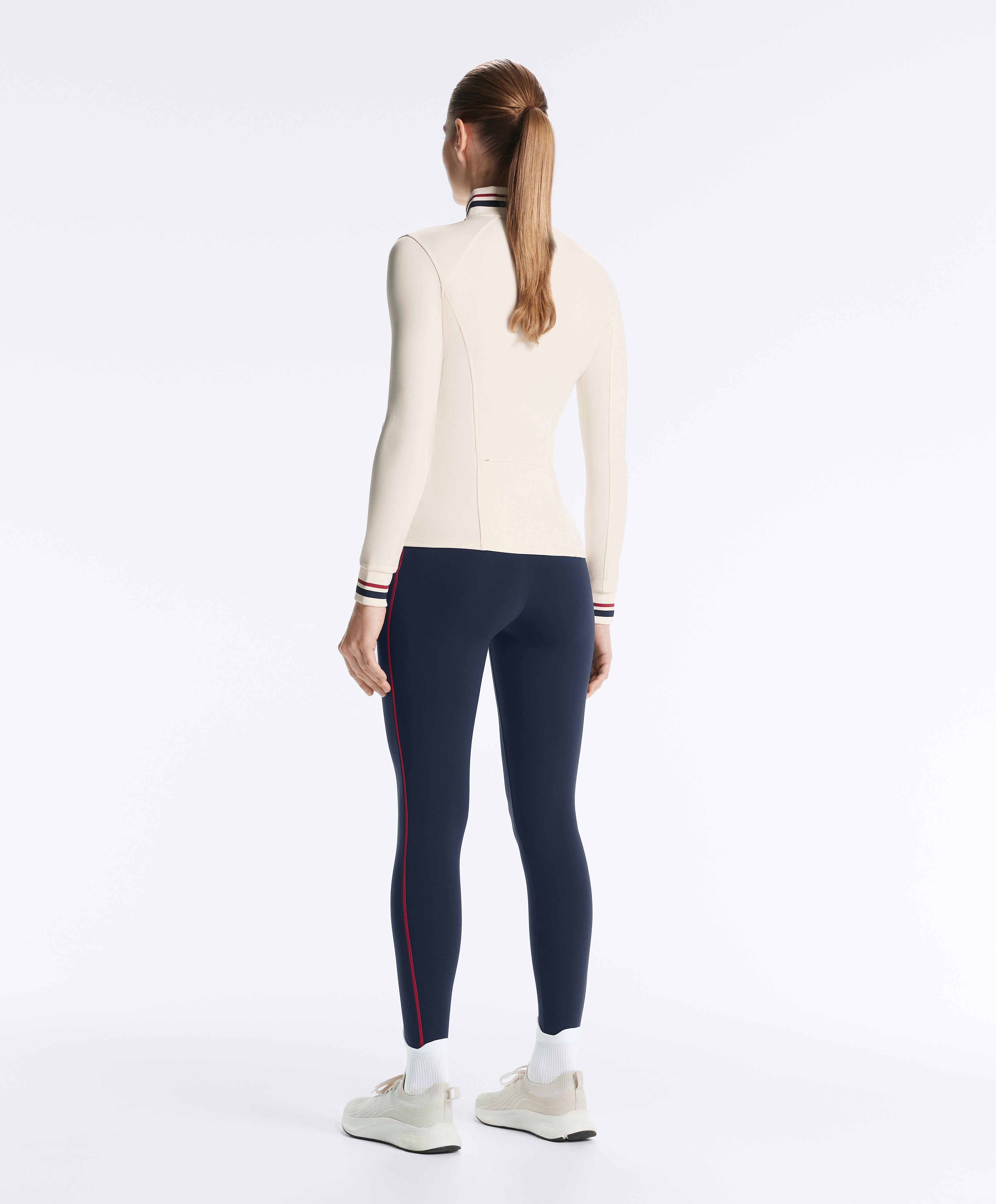 Light warm technical rubber jacket — PALE ECRU