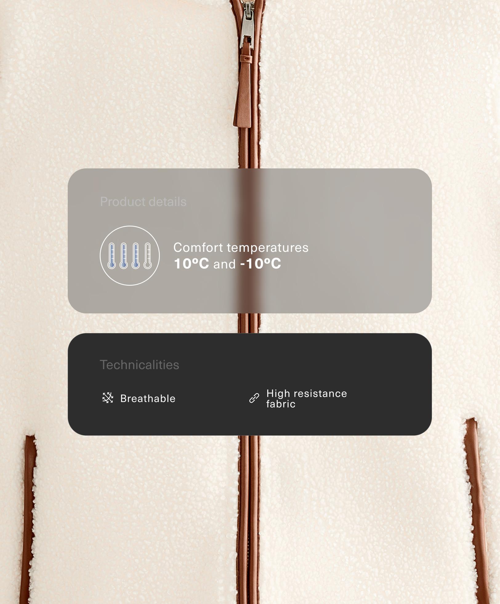 Jacka i fuskpäls med huva Jacka i fuskpäls med huva