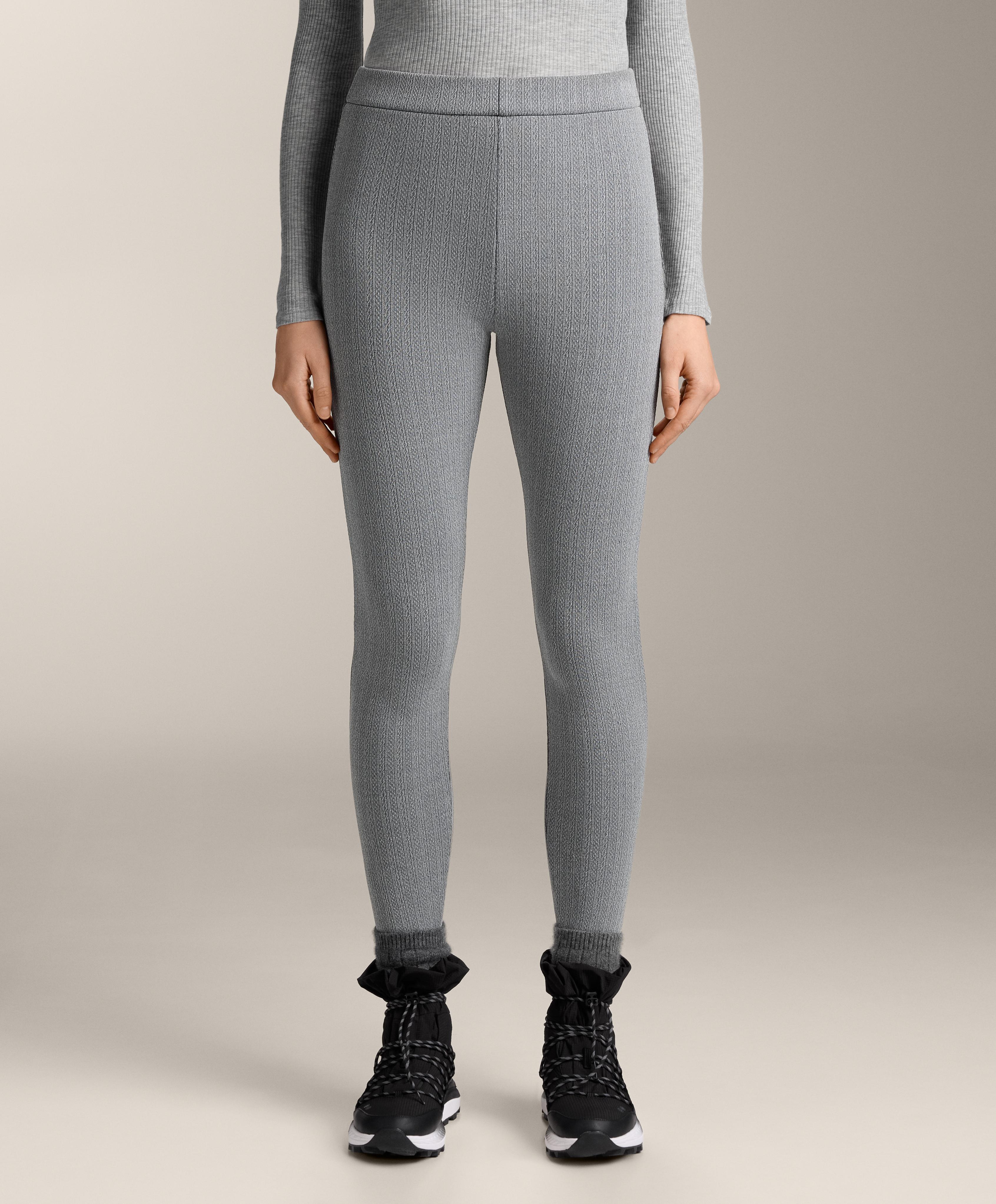 Super-extra-warm braided 70cm high-rise ankle-length leggings Super-extra-warm braided 70cm high-rise ankle-length leggings