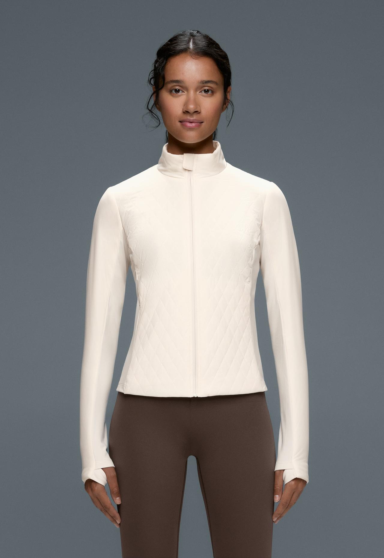 FELLEX® Volcanic hybrid technical padded jacket — PALE ECRU