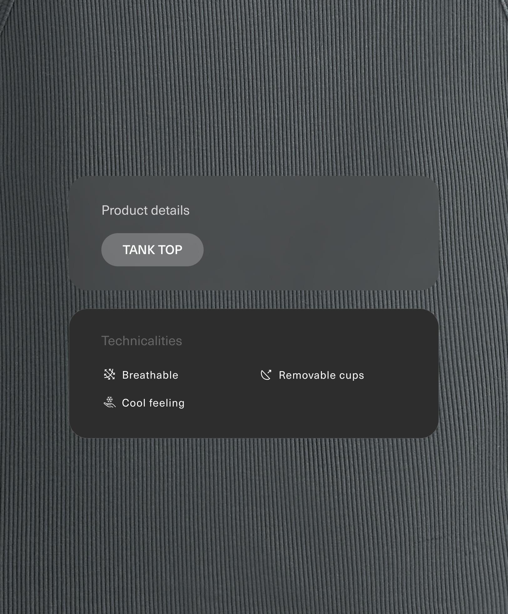 Ilga briaunota „Tank top“ iš modalo mišinio - Išpardavimas