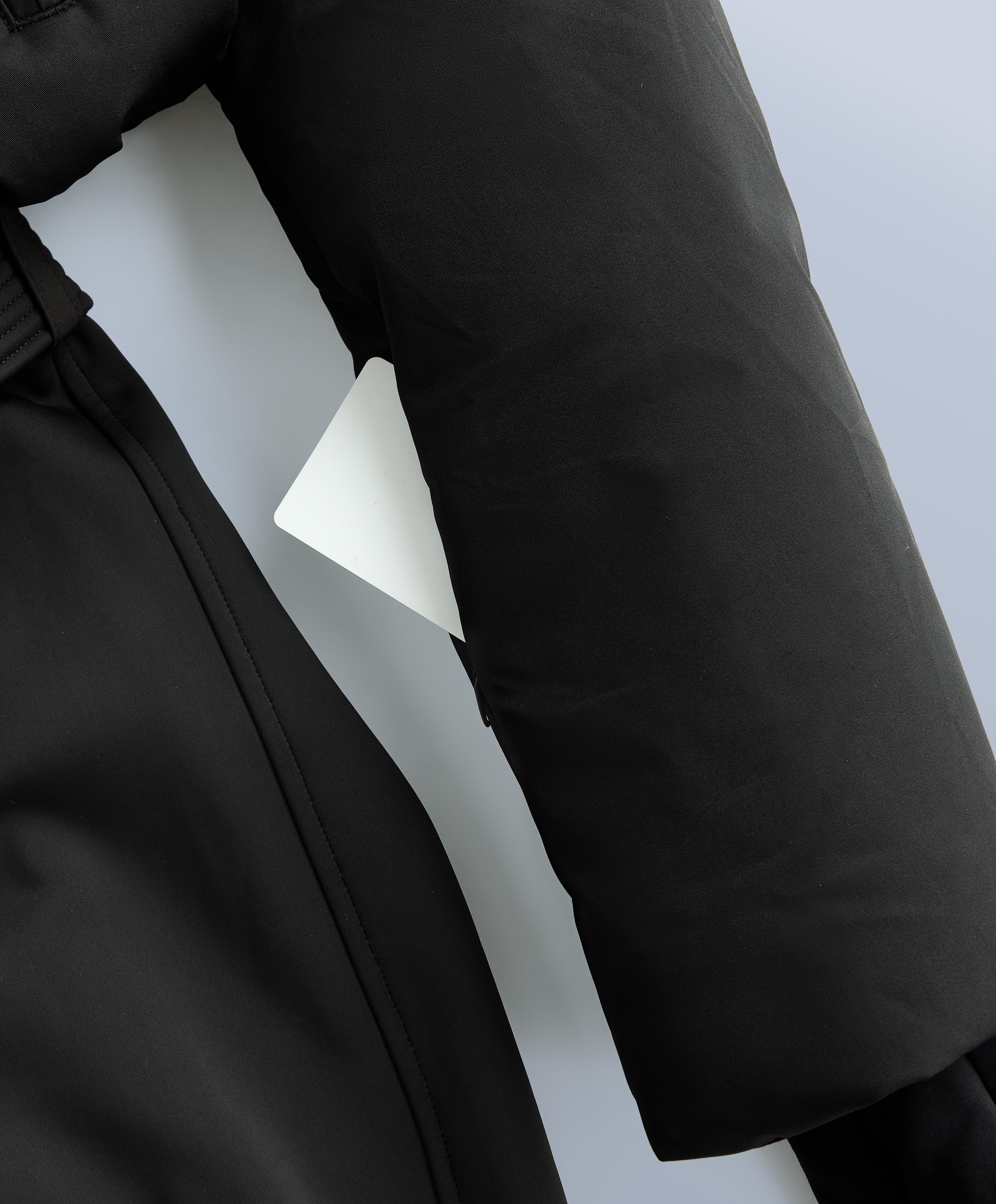 MINARDI PIUME SKI water-resistant padded 80% down and 20% feather jumpsuit — BLACK