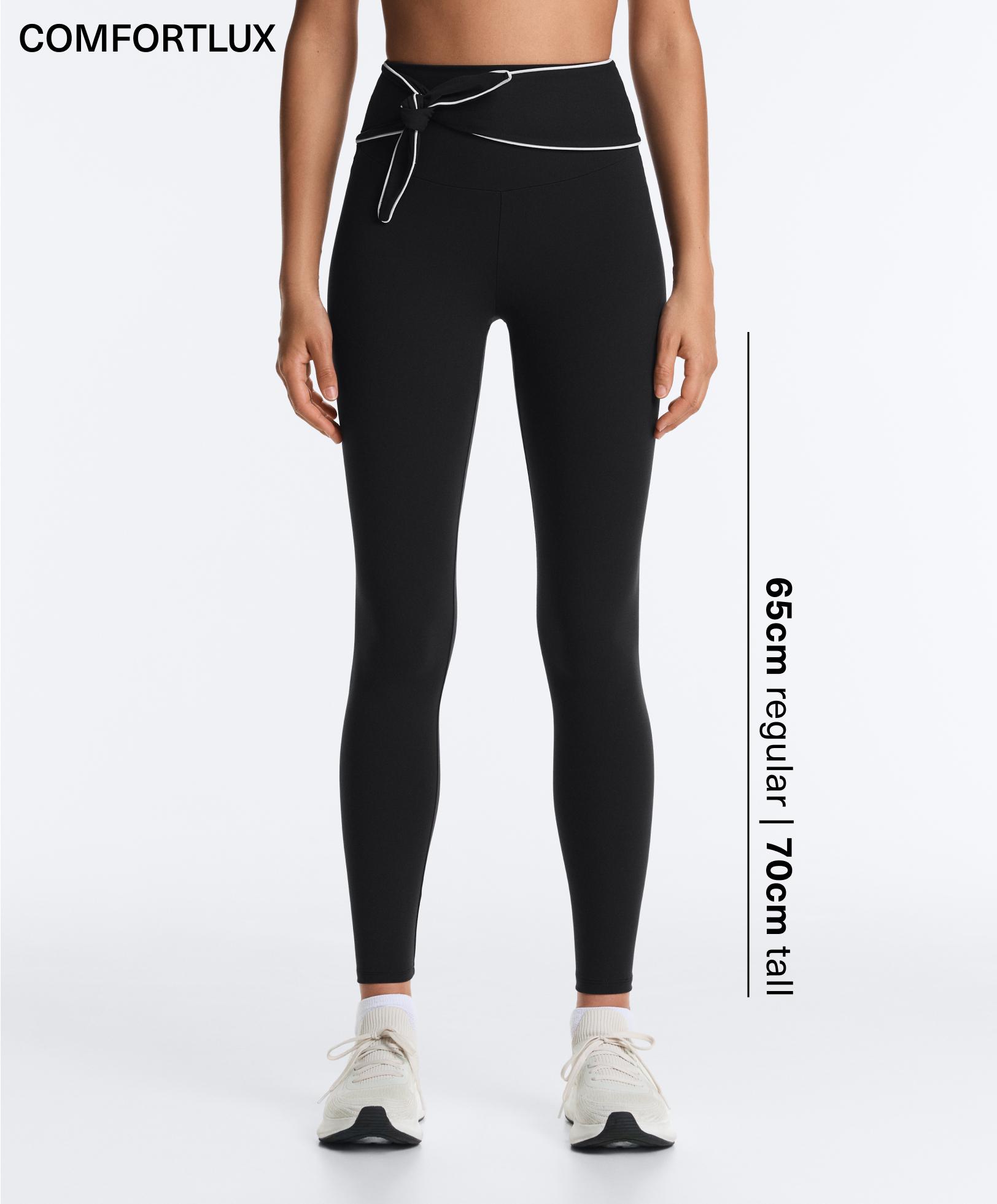 Knöchellange Comfortlux High Rise Leggings mit Schleife Knöchellange Comfortlux High Rise Leggings mit Schleife