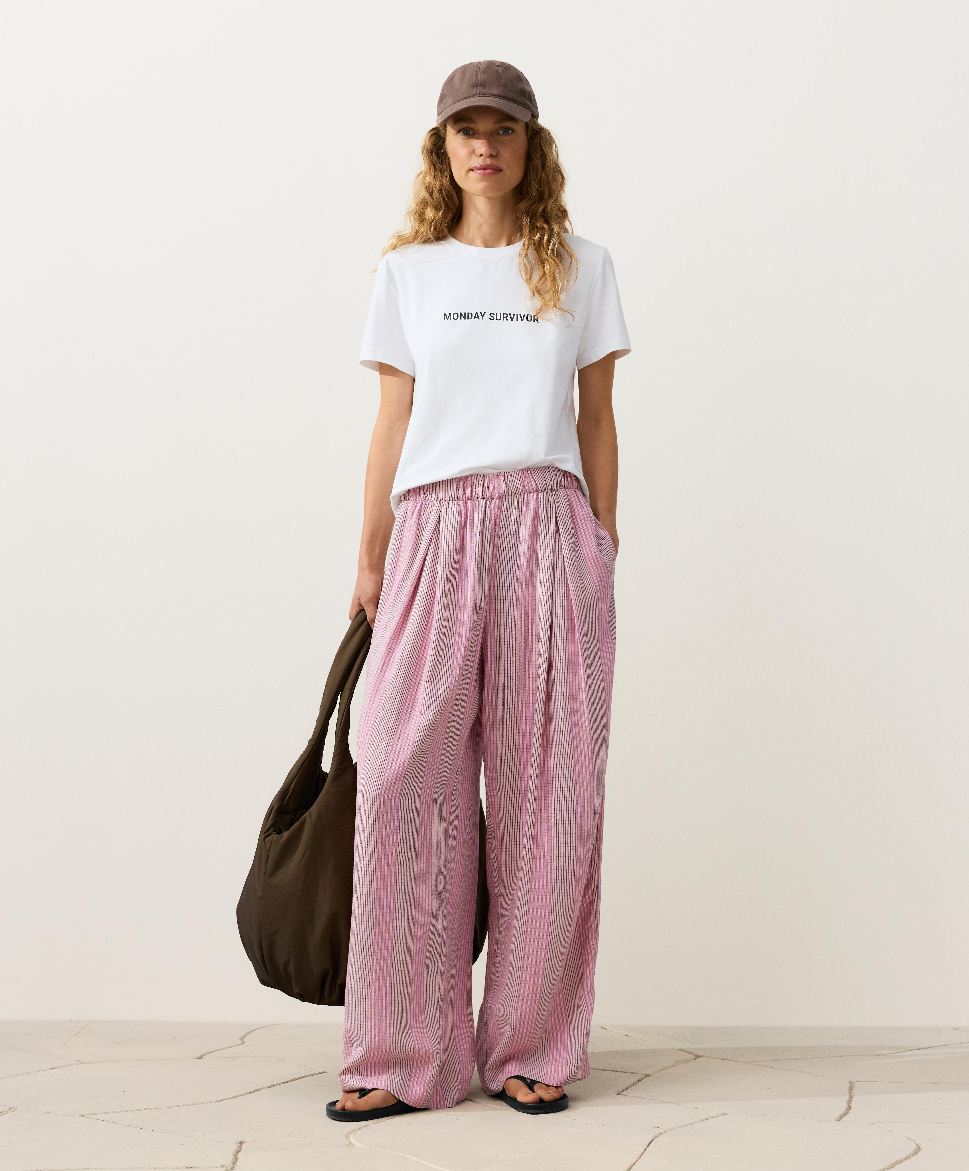 Straight-leg striped trousers Straight-leg striped trousers