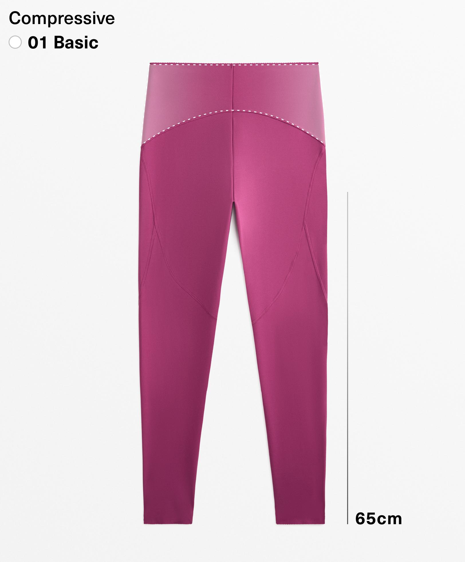 Basic compressive ankle-length leggings