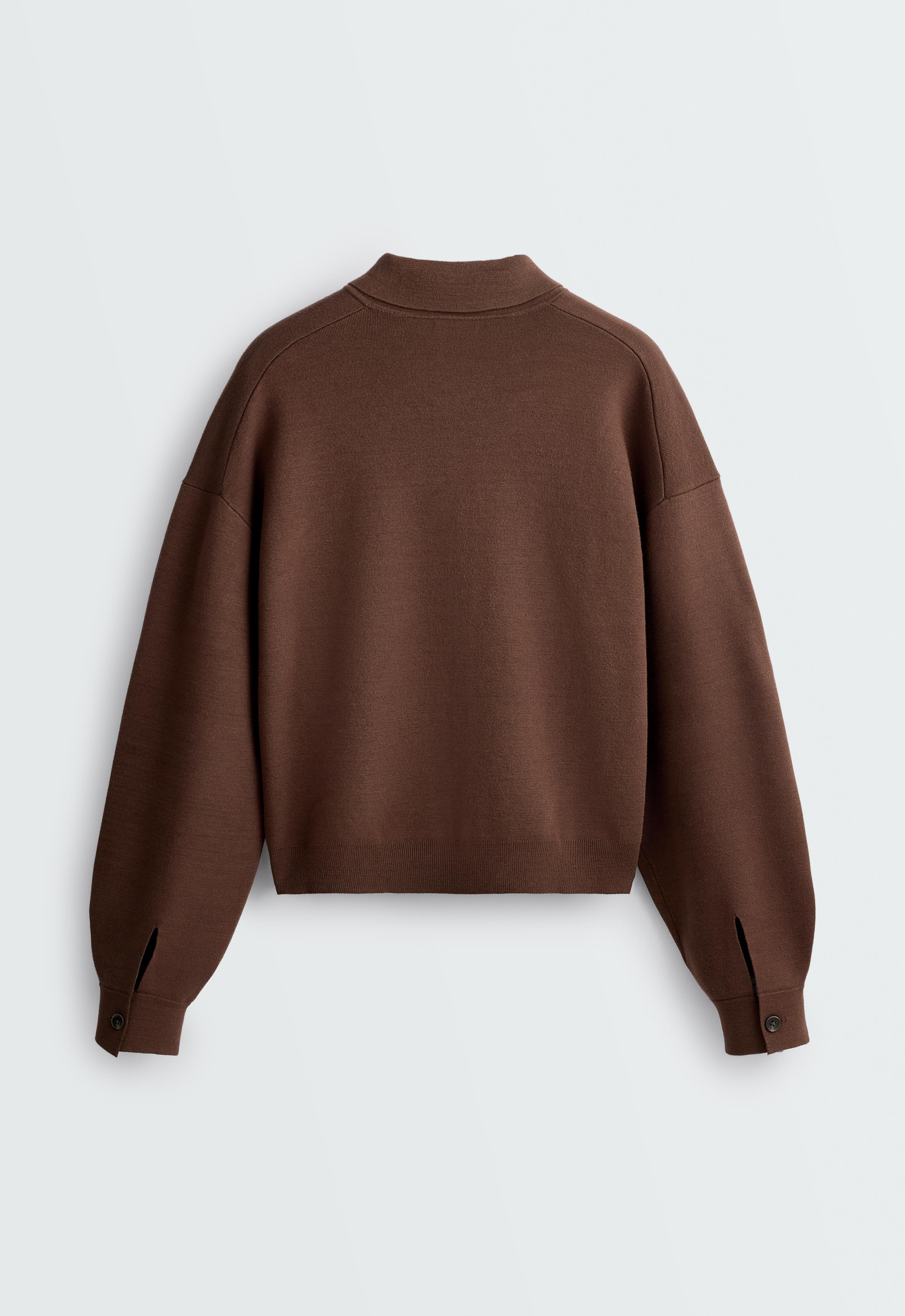 Knit polo jacket — COCOA